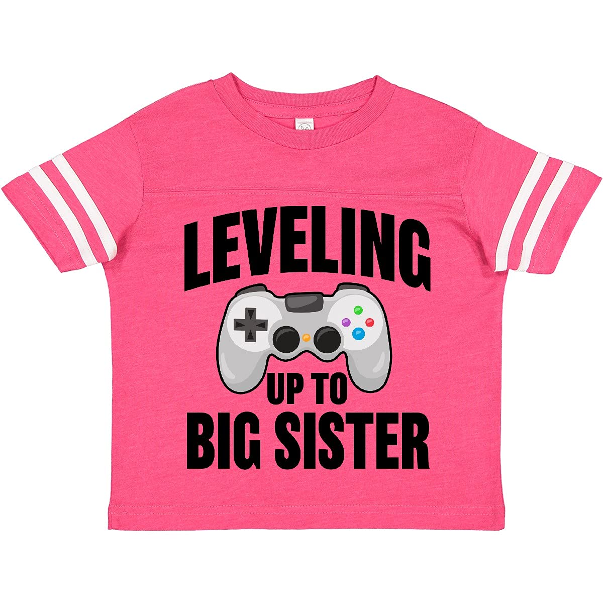 Leveling Up to Big Sister Toddler T-Shirt - Cute Big Sister Announcement Shirt for Toddlers - Perfect for Sibling Reveal, Gender Reveal Parties & New Big Sister Gifts