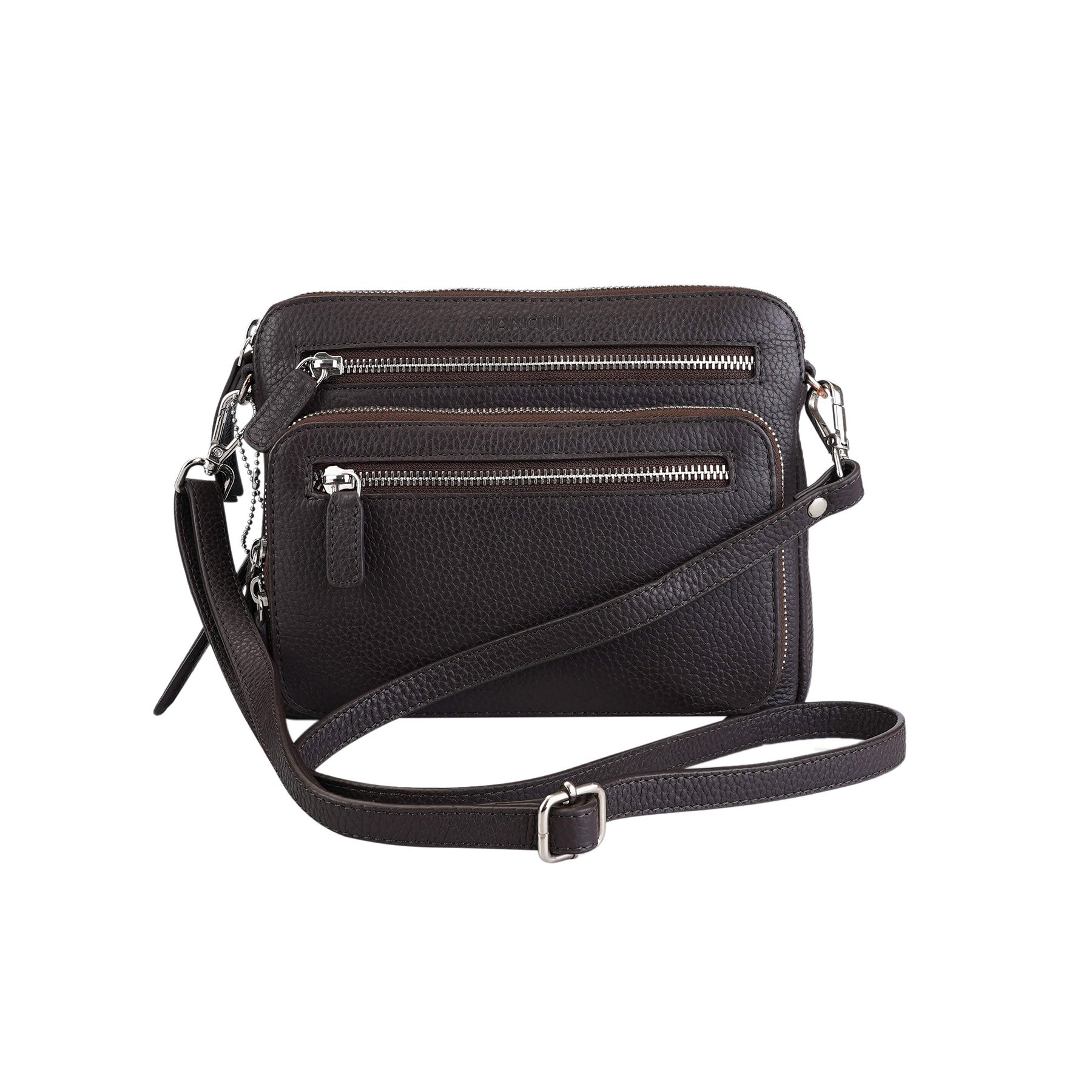 Stylish Mancini Pebbled Valerie Small Crossbody Bag for Women | Fashionable Leather Purse for Daily Use, Travel & Date Night