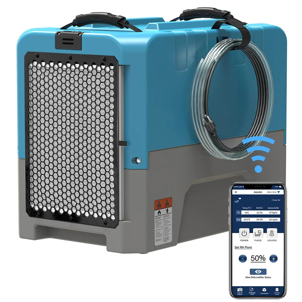 AlorAir Storm LGR Extreme WiFi 85PPD Large Capacity Dehumidifier for Basement, Home, Garage - Smart Humidity Control with App, Energy Efficient for Damp Spaces
