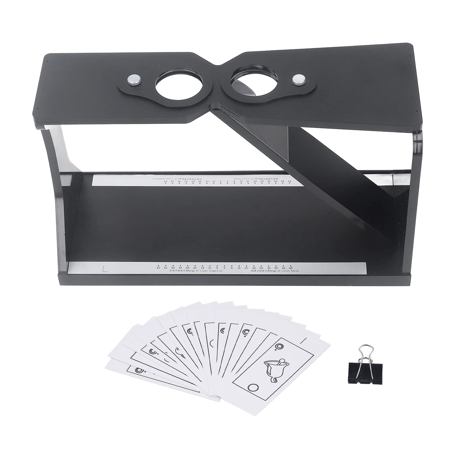 Adjustable Oblique Stereoscope Cheiroscopes - Double Black Column Vision Training Tool for Amblyopia & Eye Care | Improve Eyesight & Depth Perception for Kids & Adults | Perfect for Home Therapy & Optometry Clinics