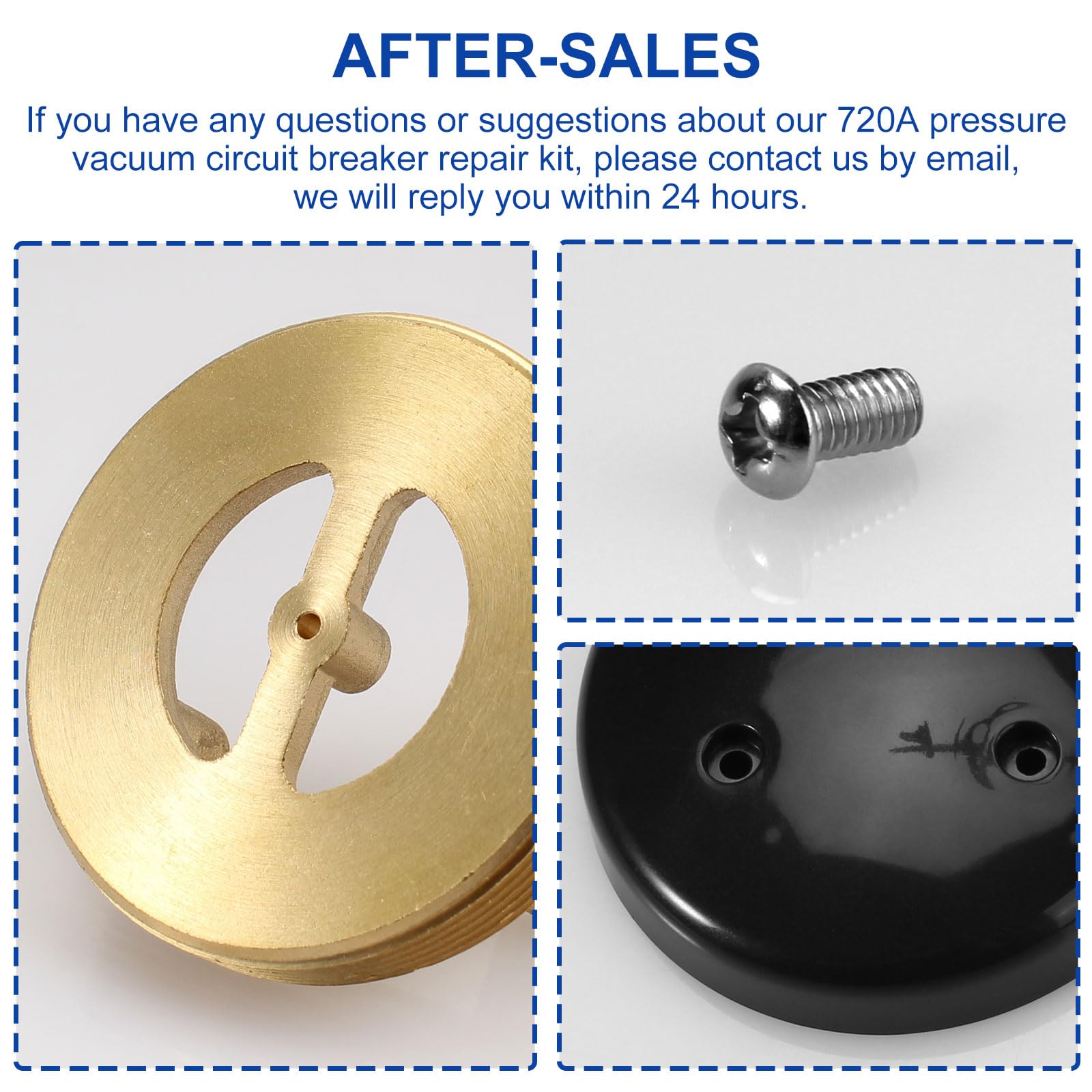 Zurn Wilkins RK1-720A Pressure Vacuum Breaker Repair Kit - Compatible with 1/2