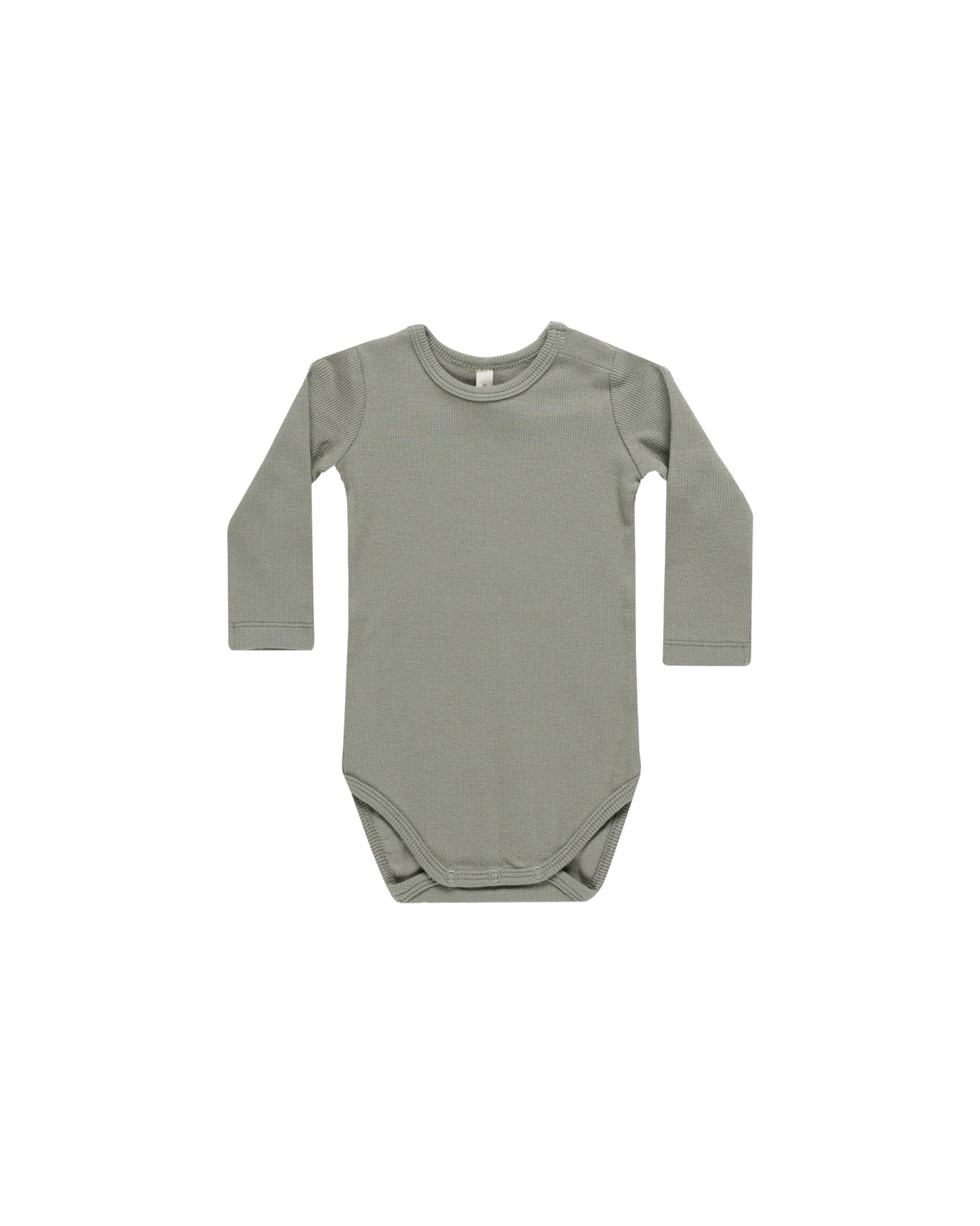 Quincy Mae Organic Cotton Baby Bodysuit in Basil Green - Soft & Comfortable Onesie for Newborns & Infants - Perfect for Everyday Wear, Playtime & Photo Shoots