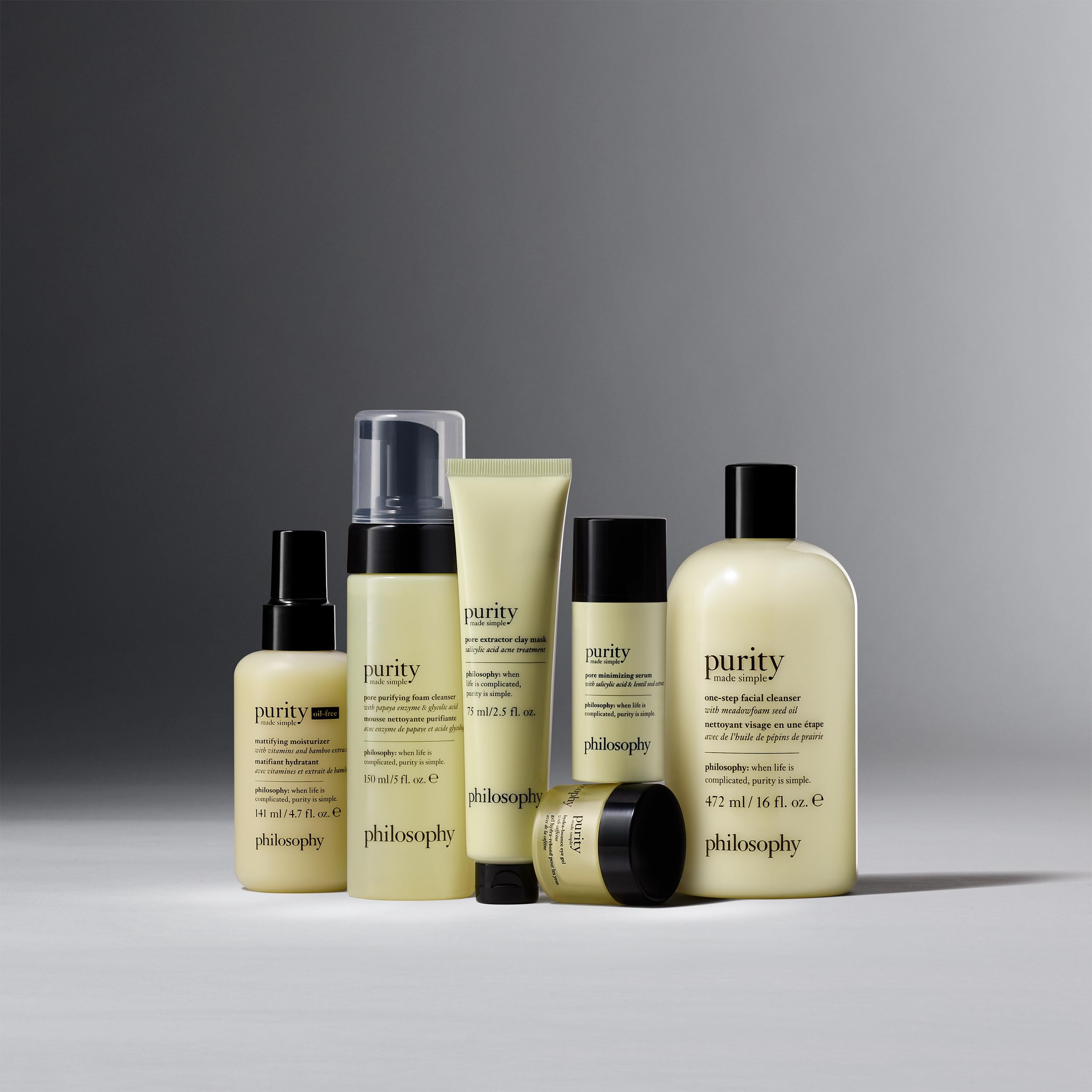 Philosophy Purity Made Simple Pore Face Moisturizer with Vitamins C & E, Green Tea, Meadowfoam Seed Oil & Chia Seed Oil - Ultra-Light Nourishing Formula for 24-Hour Hydration | Daily Skincare for Oily, Combination & Sensitive Skin | Perfect for Morning & Night Routine