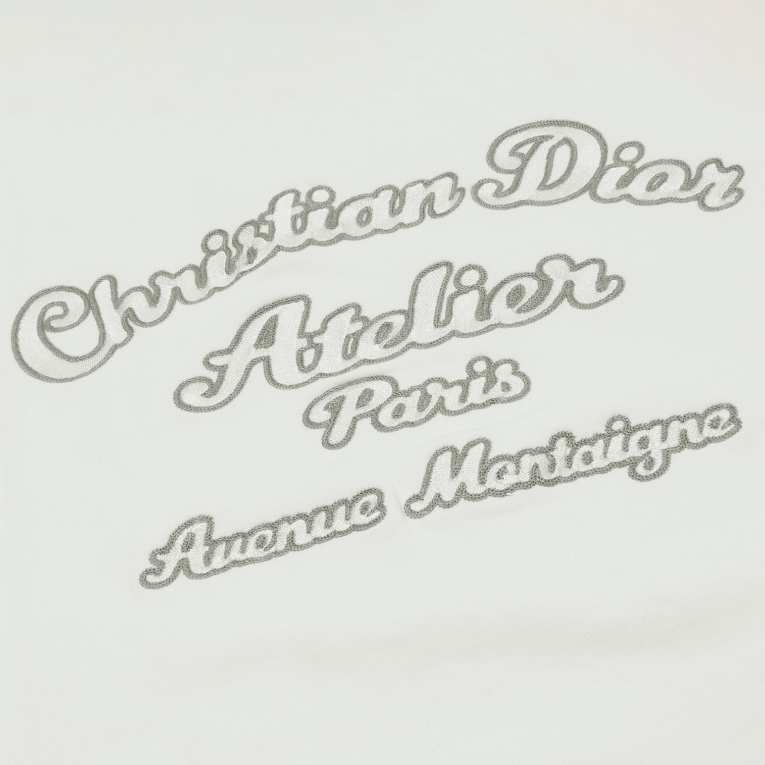 Dior 'Christian Dior Atelier' Sweatshirt - White Cotton Pullover for Women | Casual Luxury Streetwear & Everyday Fashion