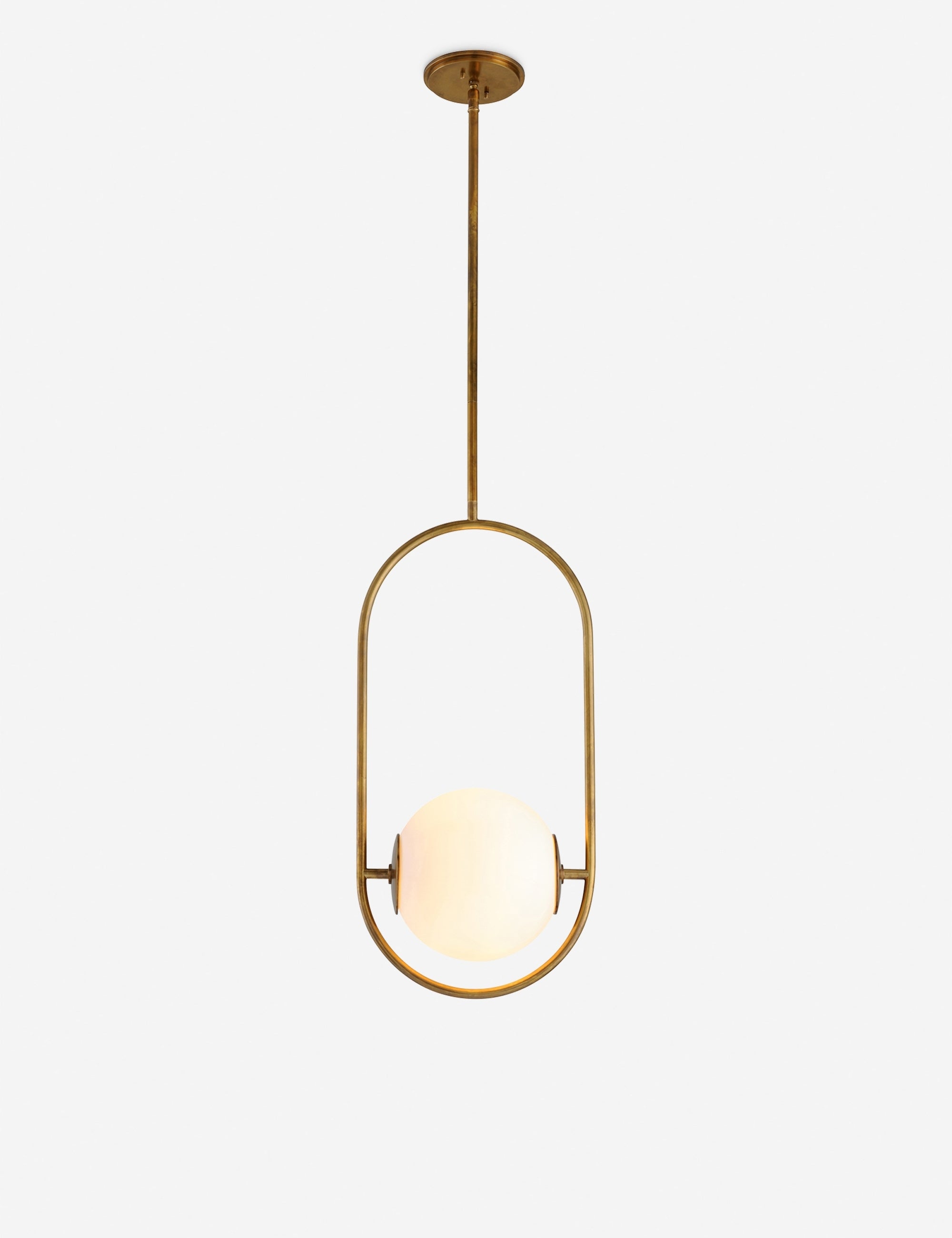 Evangeline Pendant Light - Modern Hanging Chandelier for Kitchen Island, Dining Room & Bedroom Lighting - Elegant Glass Shade with Adjustable Height