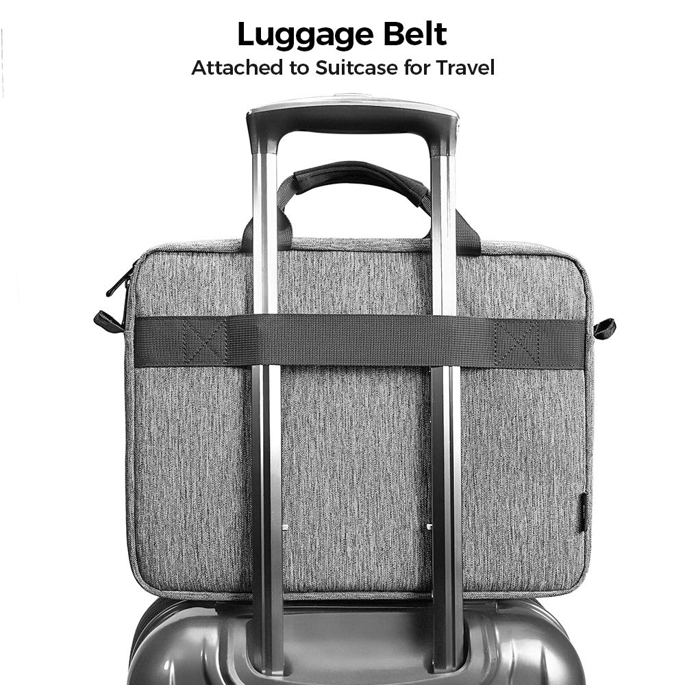 tomtoc Protective 15.6 Inch Laptop Shoulder Bag - Universal Fit for HP, Dell, Acer, ASUS, Lenovo & MacBook Air/Pro M1/M2/M3/M4 - Durable Business Briefcase for Work, Travel & College | Water-Resistant & Multi-Functional Design