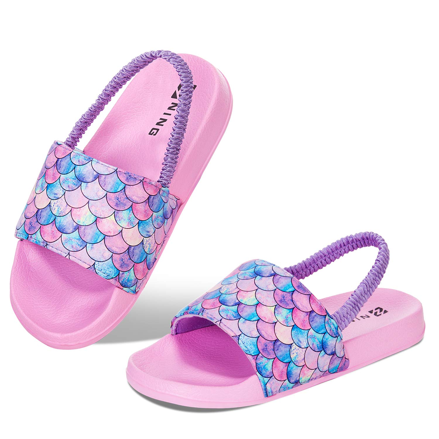 WateLves Kids Sandals with Back Strap - Toddler Boys & Girls Water Shoes for Beach, Pool & Swim - Non-Slip Summer Slides for Outdoor Play