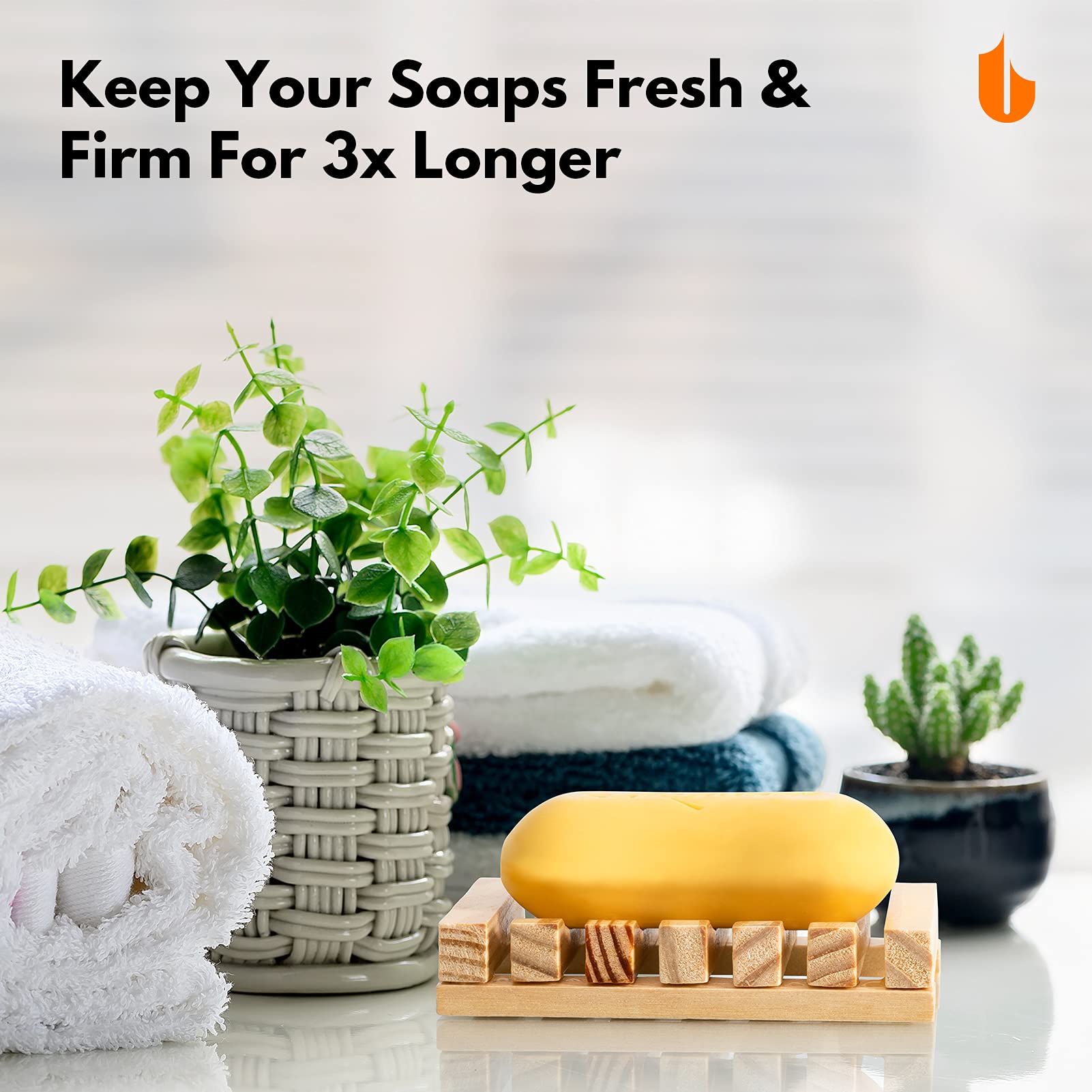Eco-Friendly Natural Wooden Soap Dish Holder - Biodegradable Bathroom Soap Tray, Plastic-Free & Zero Waste - Perfect for Sustainable Living, Spa & Home Decor