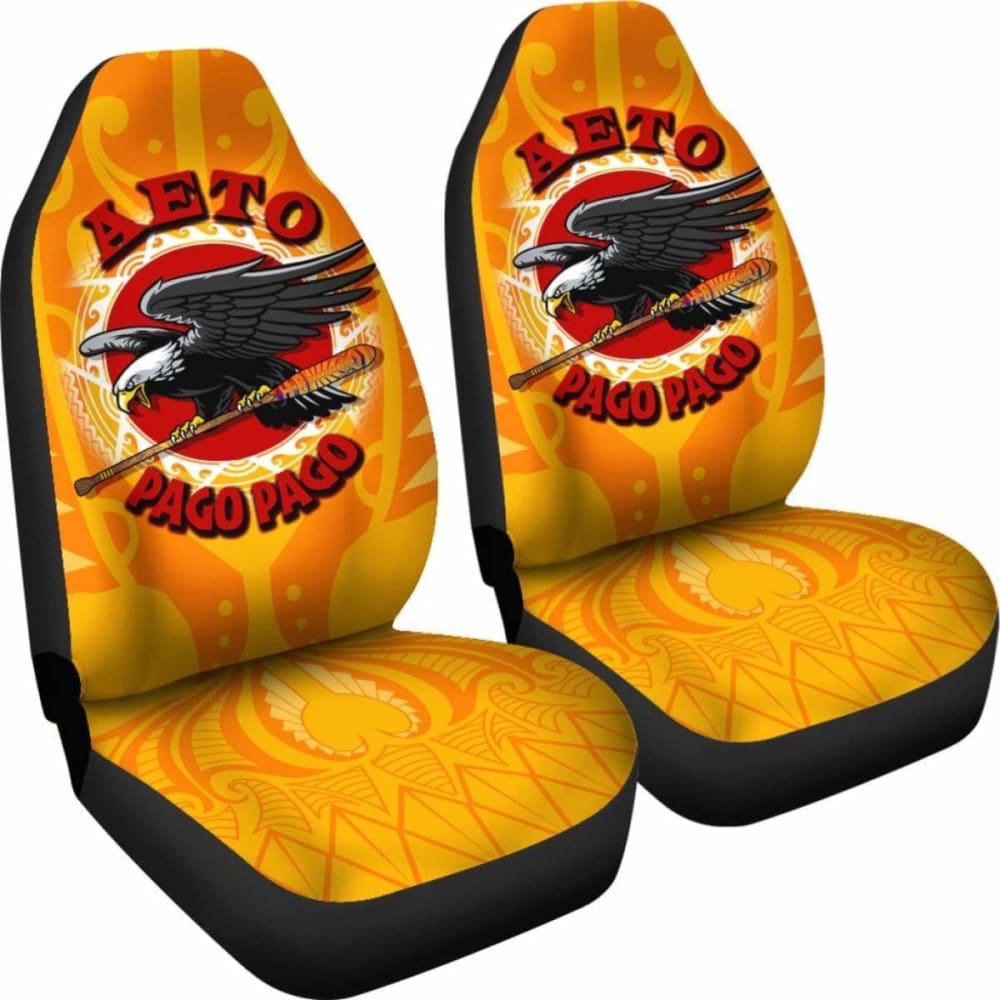 Premium American Samoa Car Seat Covers - Aeto Pago Pago 105905 - Durable & Comfortable for Cars, Trucks & SUVs - Perfect for Road Trips & Daily Commutes