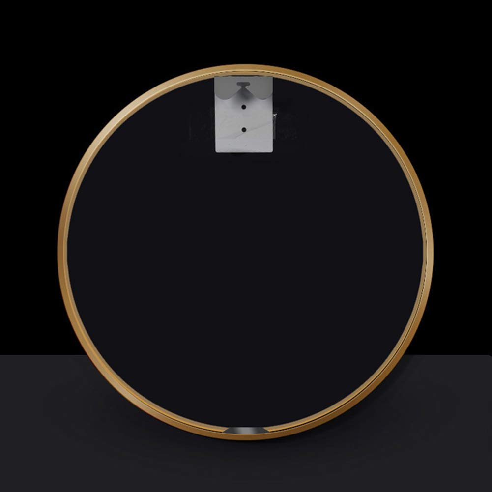 24 Inch Gold Round Wall Mirror - Large Circle Vanity Mirror for Bathroom, Living Room & Entryway - Rustic Home Decor Accent Mirror for Bedroom, Dining Room & Hallway
