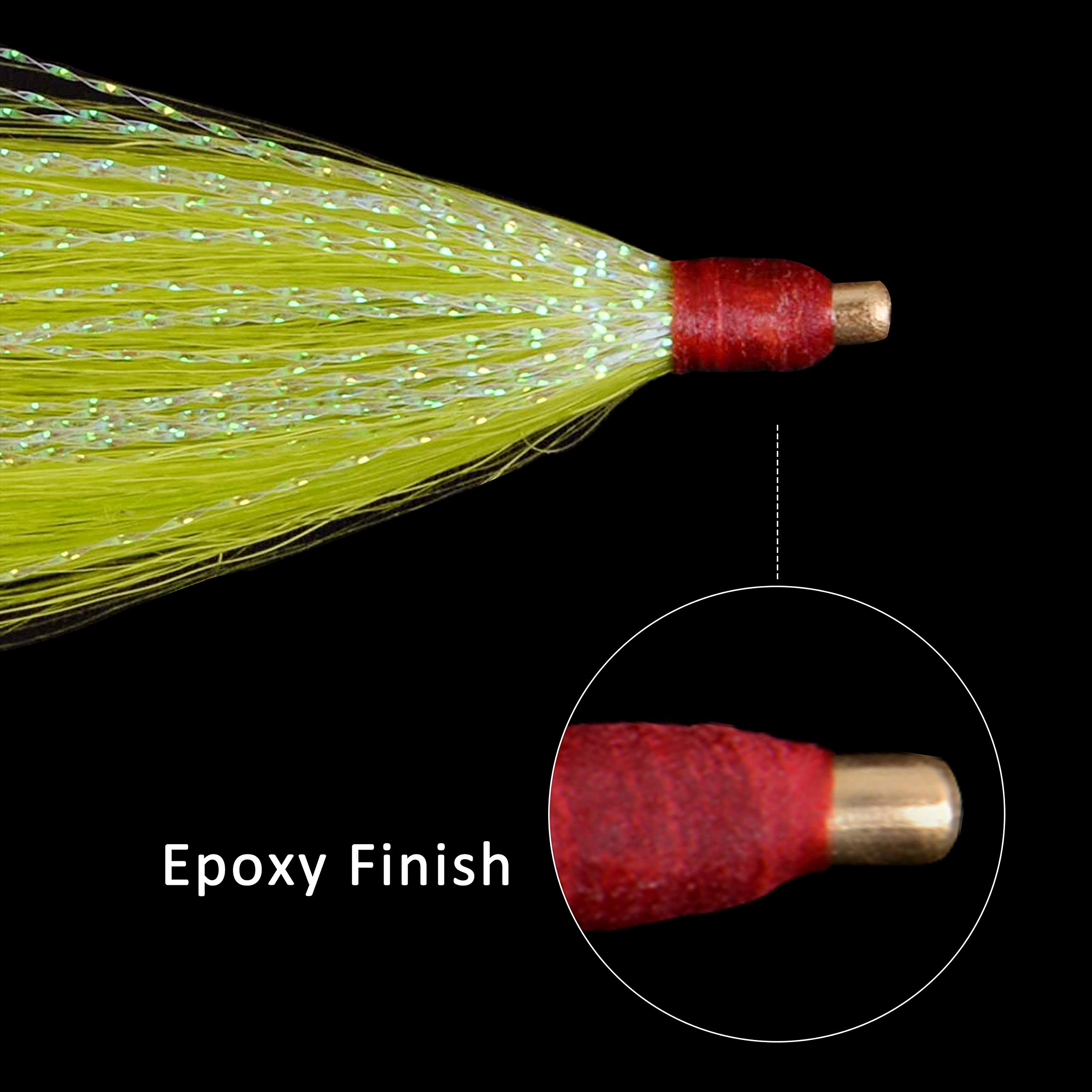 Saltwater Bucktail Fishing Lures 10pcs Kit for Cod & Plugs - Perfect for Offshore Angling