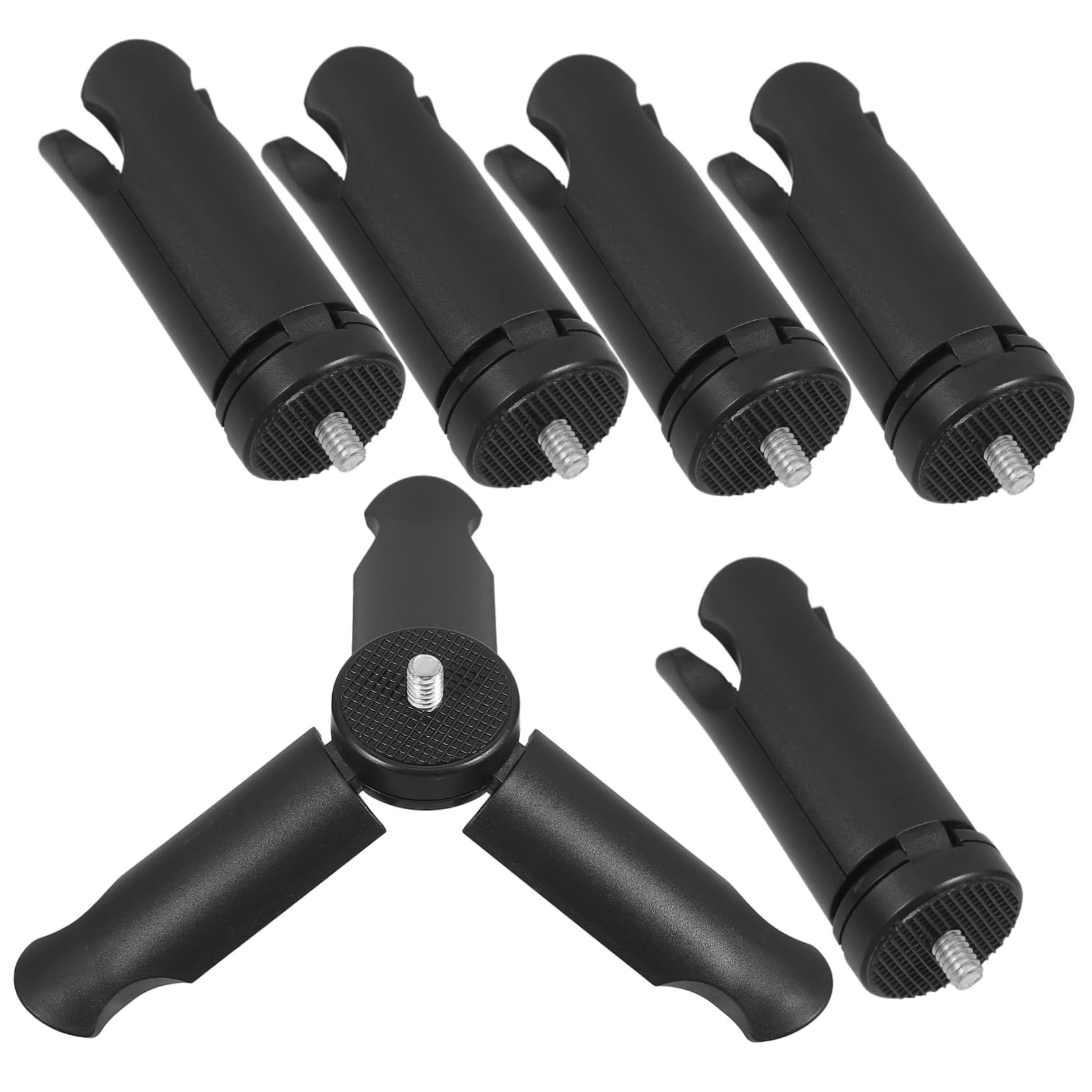 4PCS Universal Camera Tripod Mount Adapter - Portable Phone Holder for Car, DSLR, Action Cam - ABS Stand with 360° Rotation for Vlogging, Live Streaming & Photography