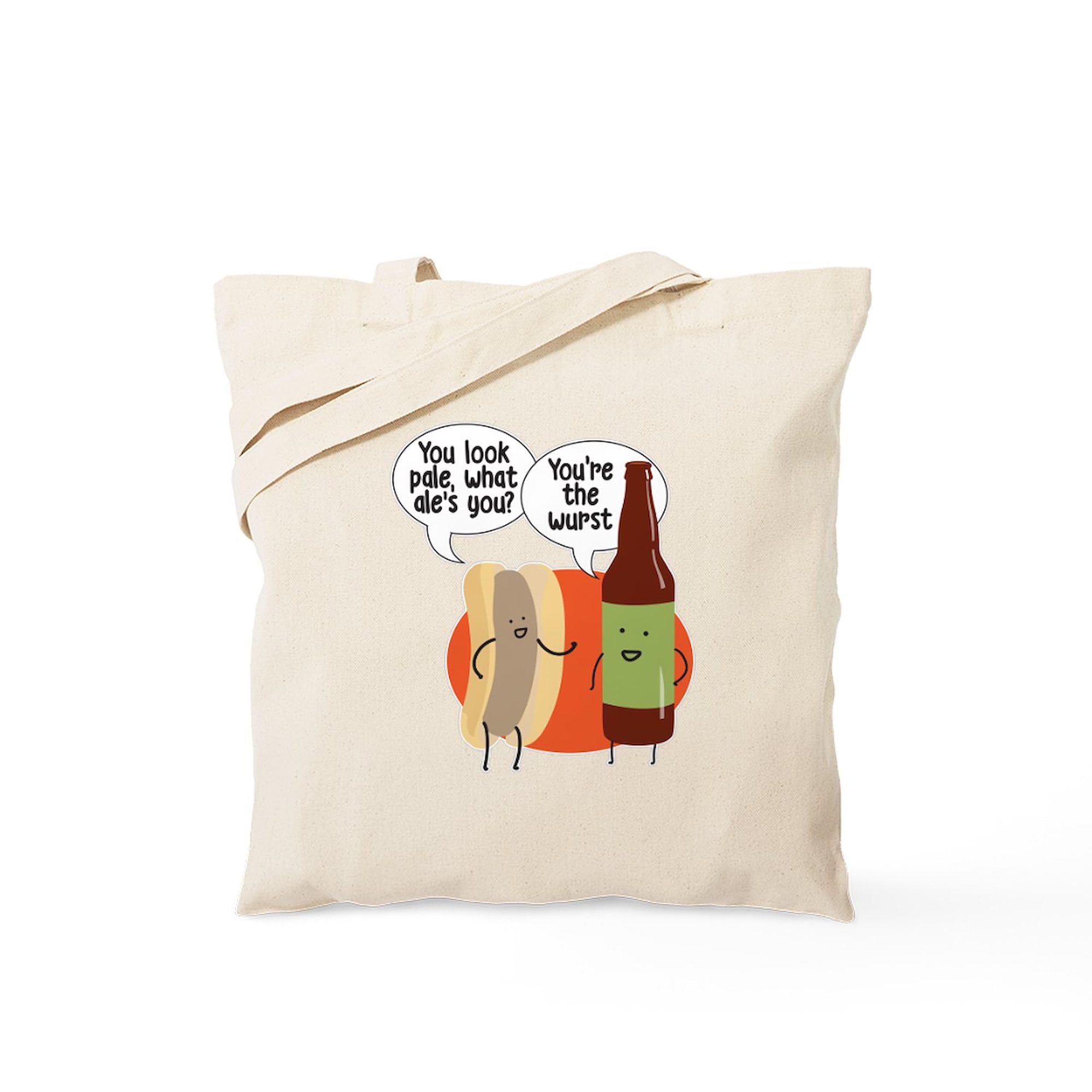 Premium Ale Bratwurst Canvas Tote Bag - Eco-Friendly Reusable Shopping Bag for Groceries, Beach & Daily Use | Durable Natural Cotton Carryall