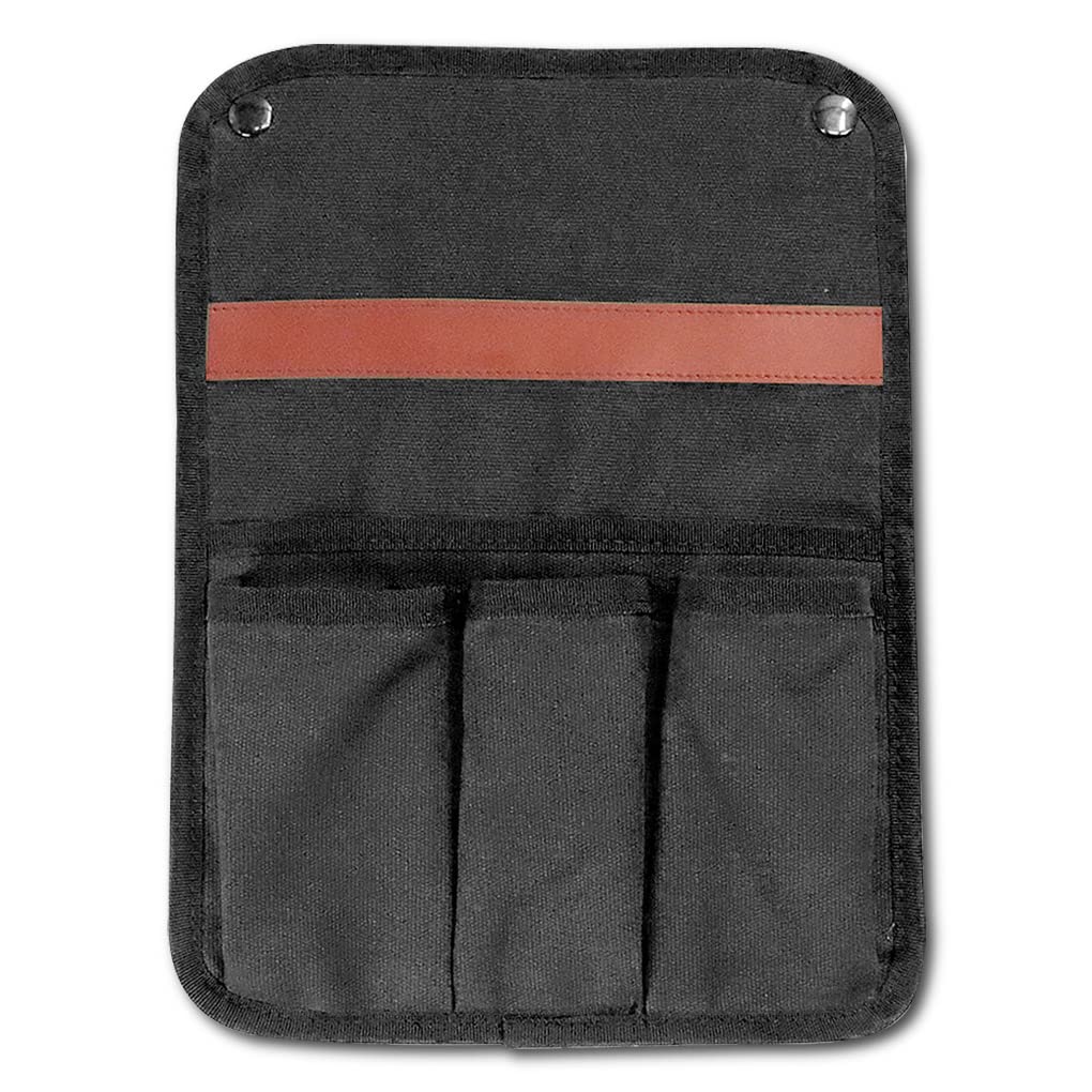 **Multifunctional Armrest Hanging Storage Bag for Camping Chairs - Side Pouch Organizer for Home, Beach & Outdoor Use - Durable Canvas Storage Pocket for Folding Chairs (Black)**    *Perfect for camping trips, beach outings, picnics, and home armchair organization – keeps essentials within easy reach!*