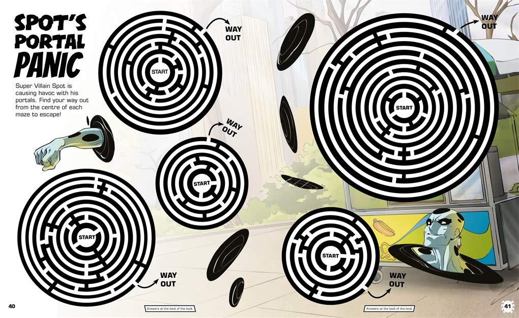 Marvel Spider-Man: 101 Totally Twisty Mazes Activity Book | Superhero Puzzle Games for Kids | Fun Brain Teasers for Home, Travel & Classroom Learning