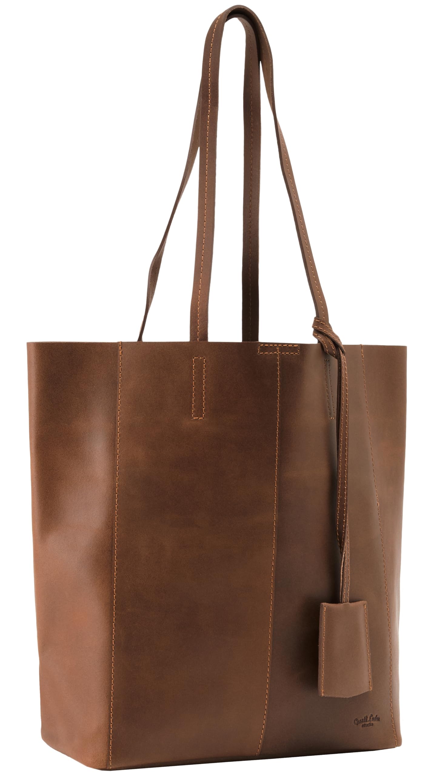 Genuine Cowhide Leather Tote Bag for Women - Gusti Cassidy Shoulder Bag with Magnet Closure, Fits 15” Laptop & A4 Documents, 13L Capacity - Perfect for Work, Travel & Everyday Use