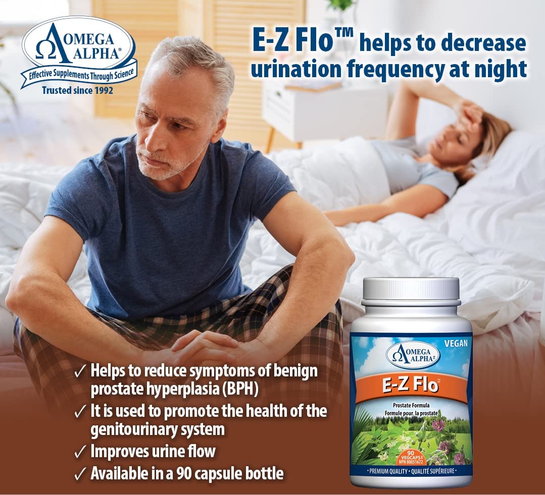 E-Z Flo™ Saw Palmetto Seed Extract - Natural Prostate Support Supplement - 90 Vegan Capsules for Men's Urinary & Bladder Health - Supports BPH Relief & Healthy Urinary Flow - Perfect for Daily Wellness Routine & Prostate Care