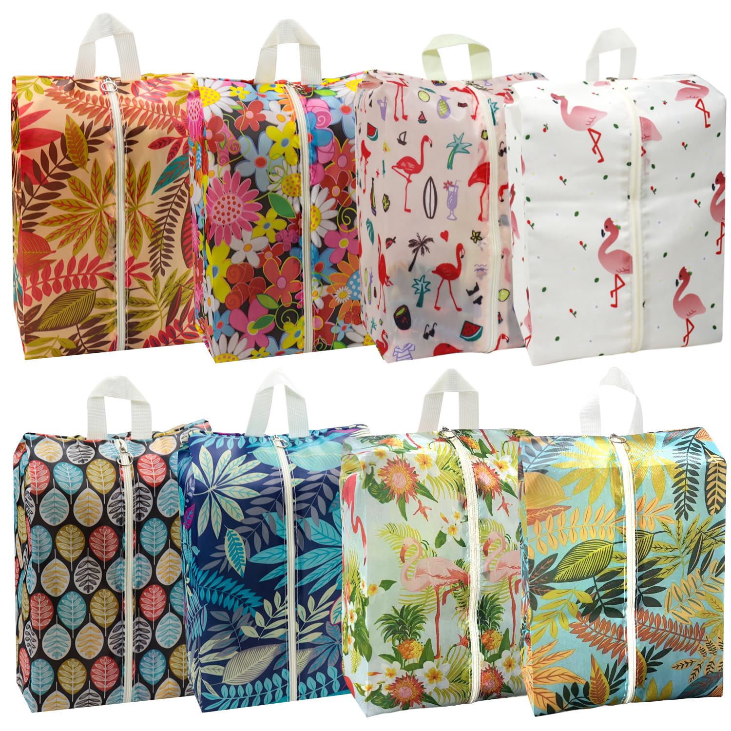 Waterproof Travel Shoe Bags - Portable Shoe Storage Pouch with Handle for Men & Women - Perfect for Gym, Vacation & Airplane Carry-On