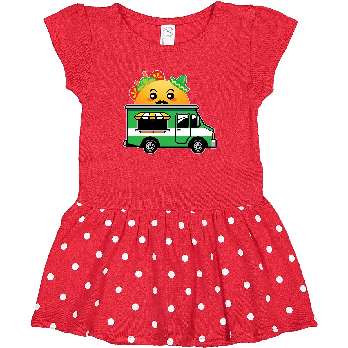 Inktastic Taco Lover Food Truck Infant Dress - Cute Baby Girl Outfit for Taco Tuesday, Mexican Food Festival & Themed Birthday Parties