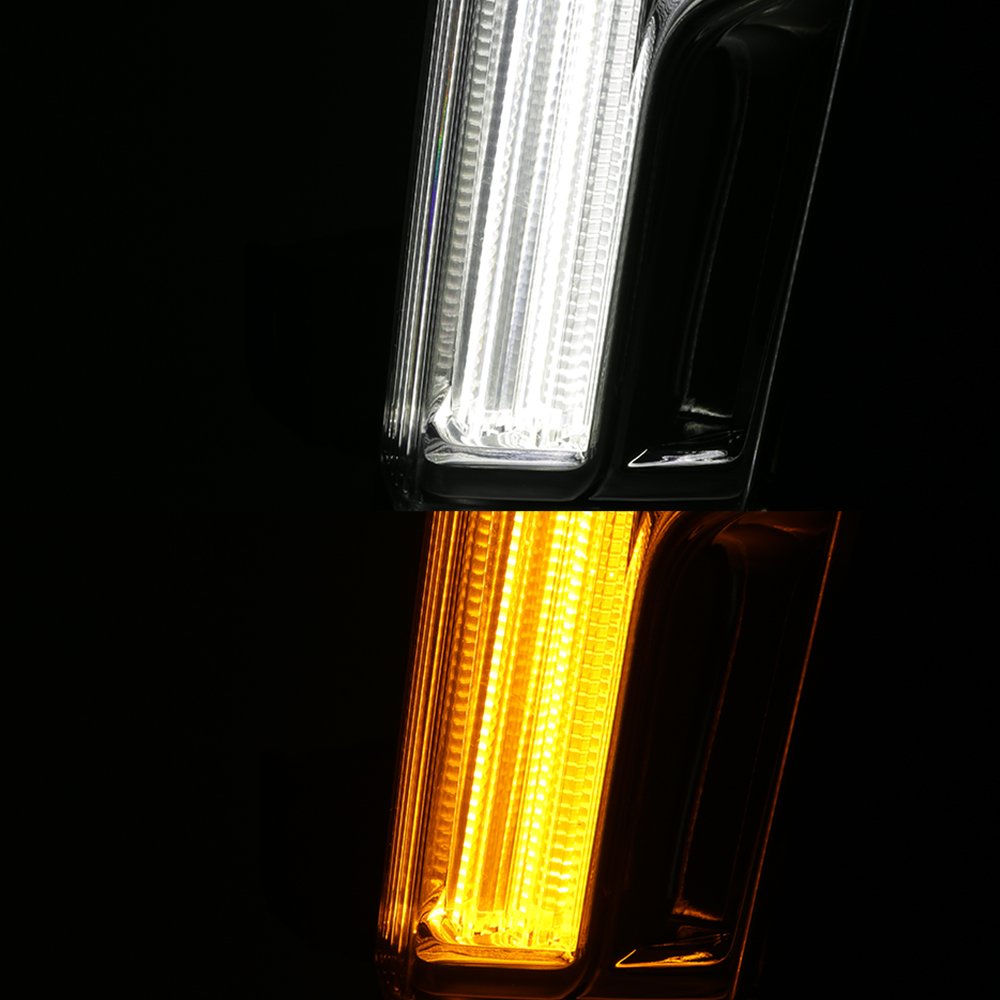 AKKON Full LED Daytime Running Lights & Fog Lights for 2017-2019 Cadillac XT5 - Chrome Housing with Clear Lens (Complete Set) - Upgrade Your Car's Style & Visibility for Night Driving & Foggy Conditions