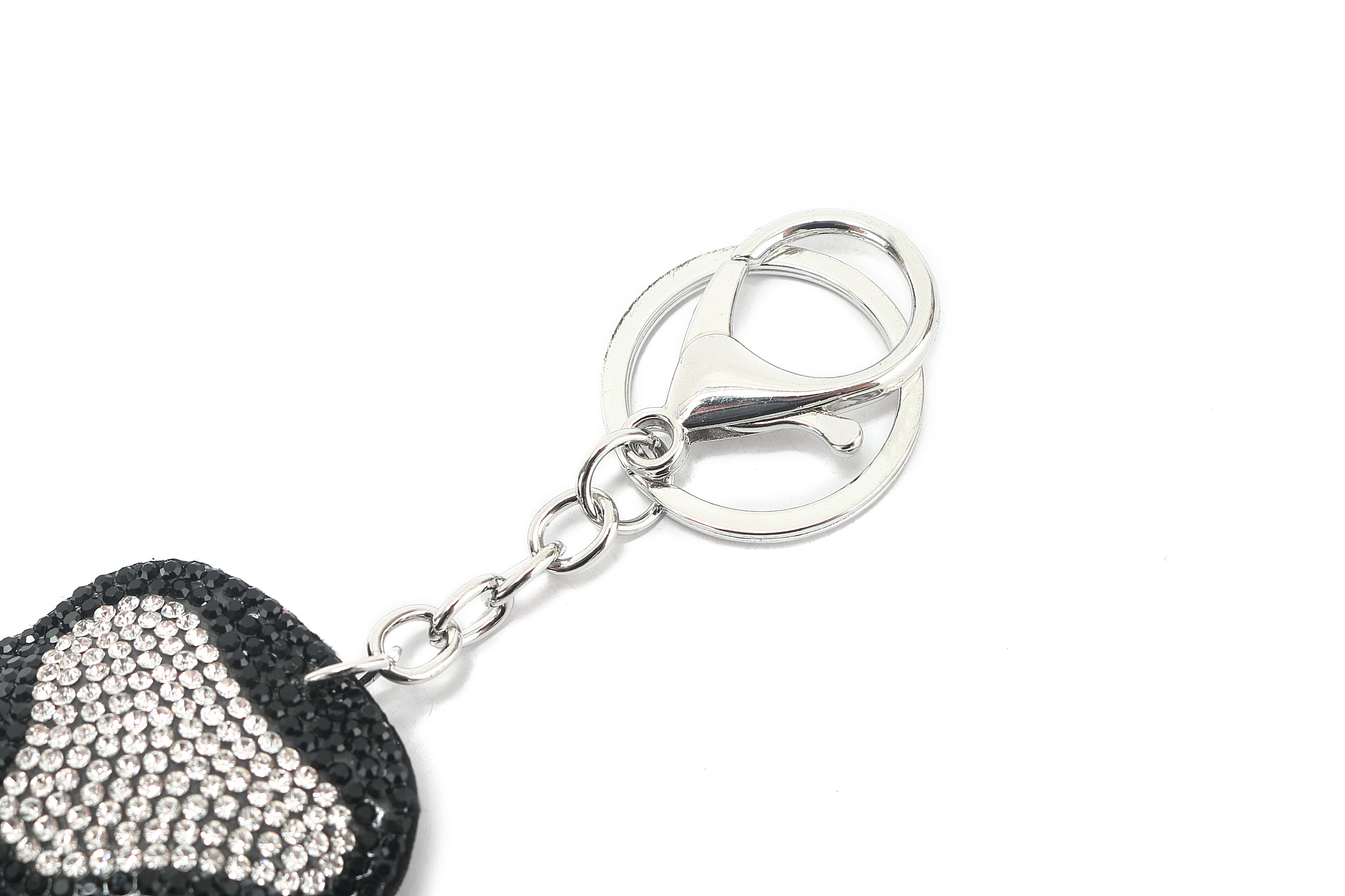 Crystal Paw Black Bag Charm - Elegant & Stylish Accessory for Handbags, Backpacks & Keychains | Perfect Gift for Pet Lovers