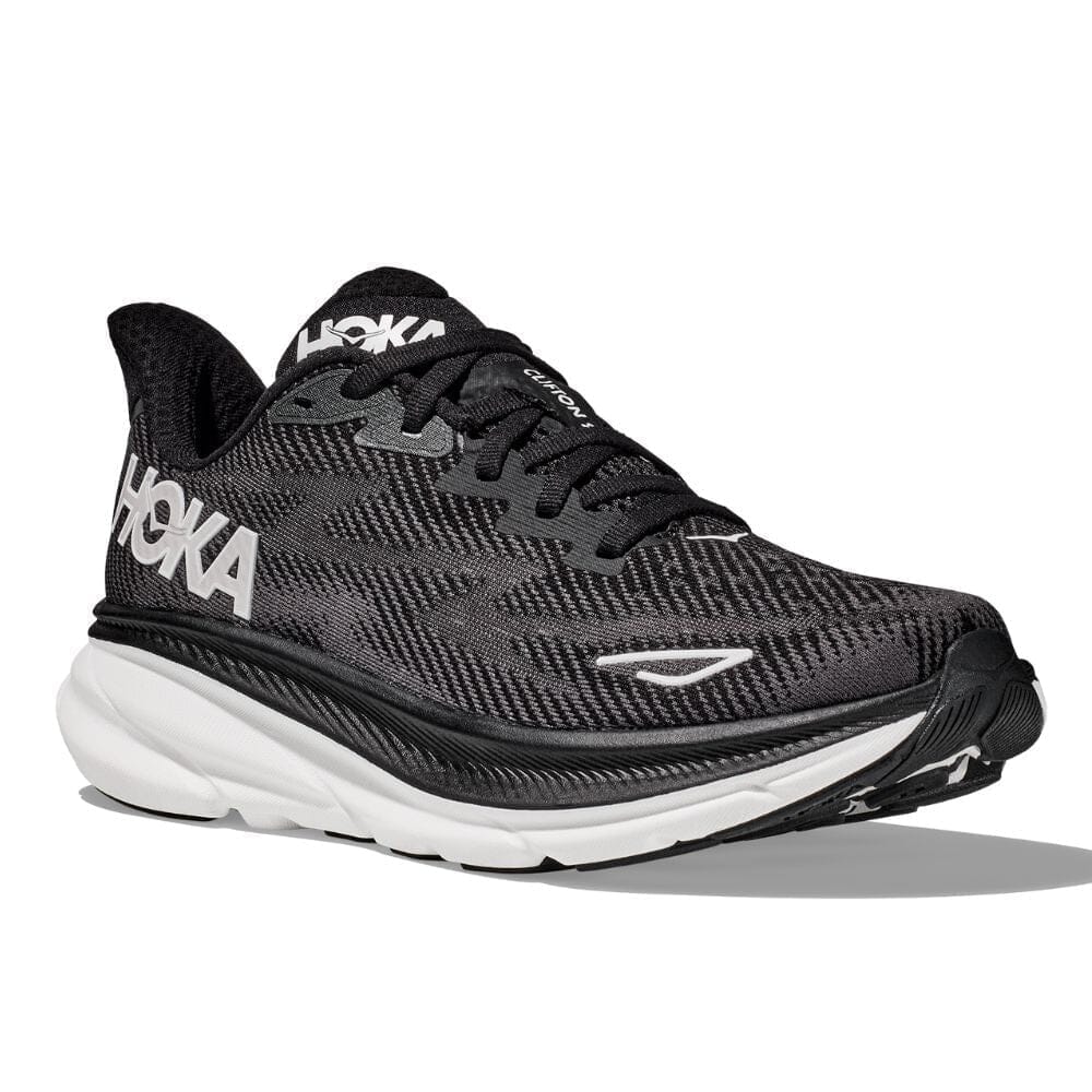 Hoka Women's Clifton 9 Wide Running Shoes - Lightweight Cushioned Sneakers for Road Running, Jogging & Walking - Comfortable Athletic Shoes for Women with Arch Support