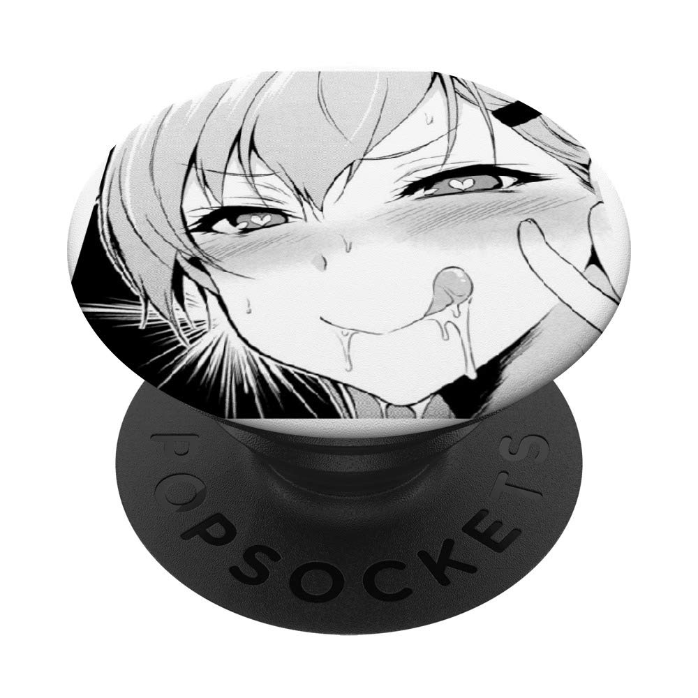 Anime Girl Japanese Aesthetic Otaku Waifu Kawaii Manga PopSockets PopGrip - Swappable Phone Grip for iPhone & Samsung - Perfect for Anime Fans, Manga Lovers & Kawaii Aesthetic Enthusiasts