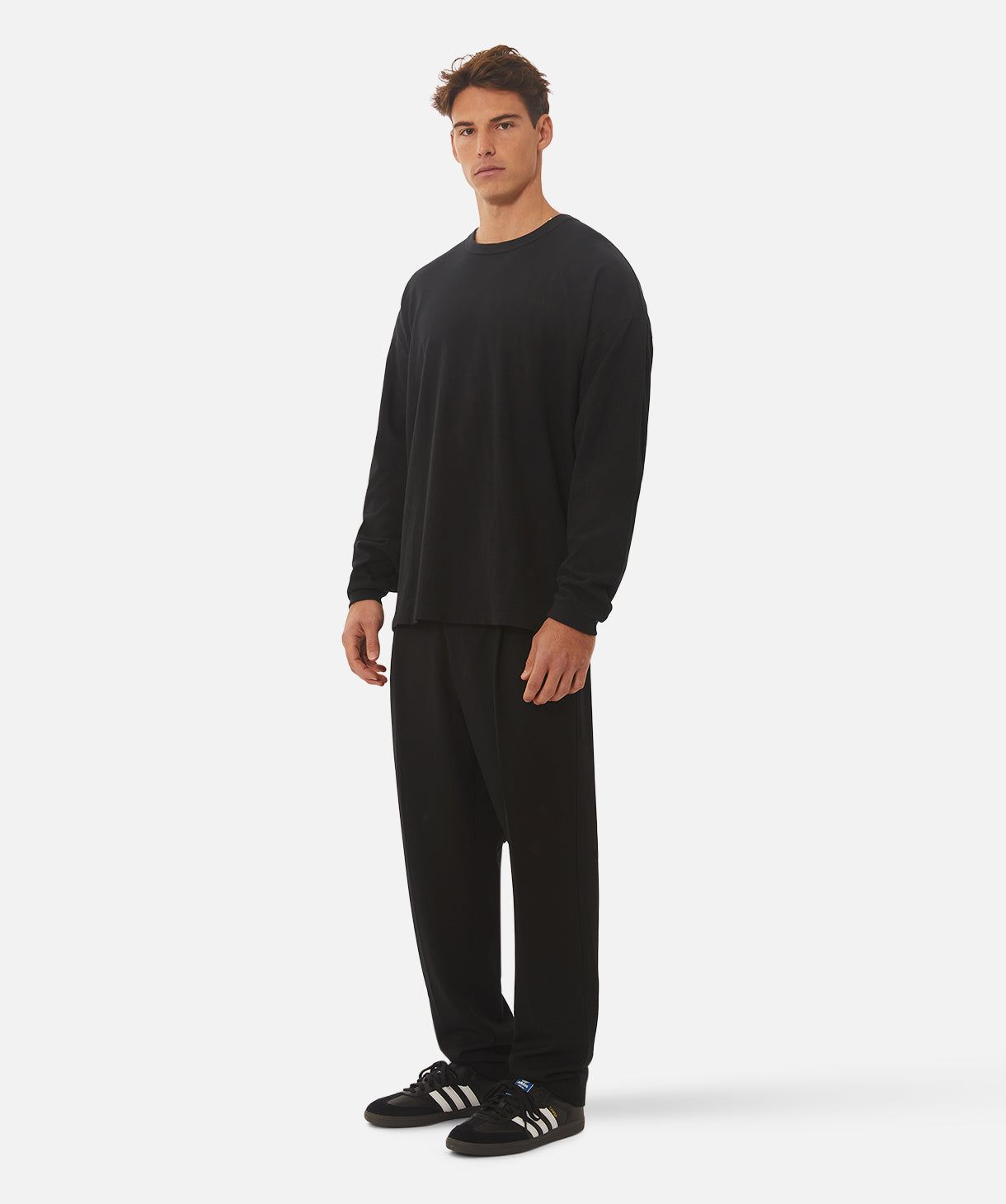 Premium Del Sur Long Sleeve T-Shirt for Men - Soft Cotton Comfort Fit - Black - Ideal for Casual Wear, Layering & Outdoor Activities