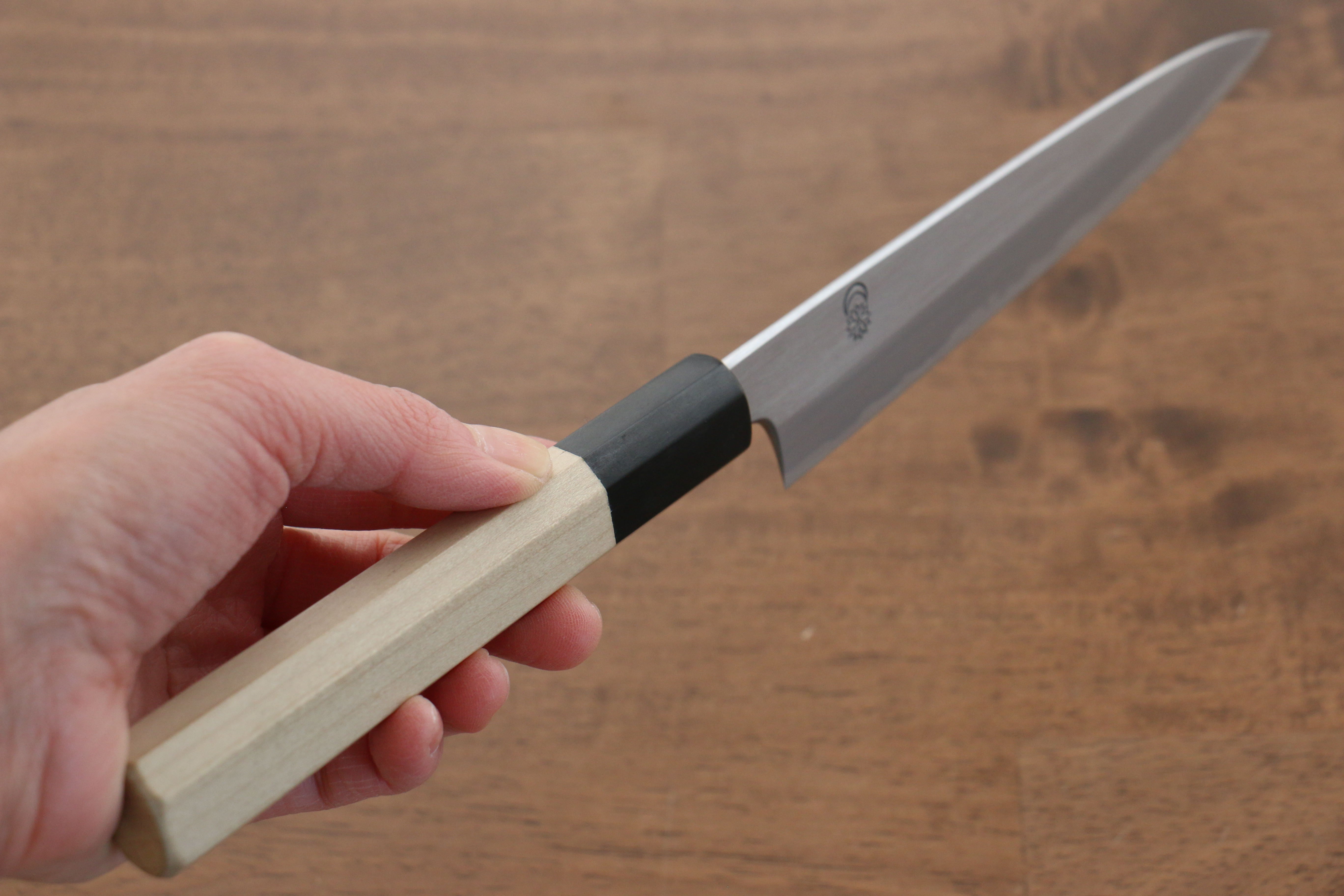 Premium Kikuzuki White Steel No.2 Kasumitogi Petty Utility Knife 150mm (5.9