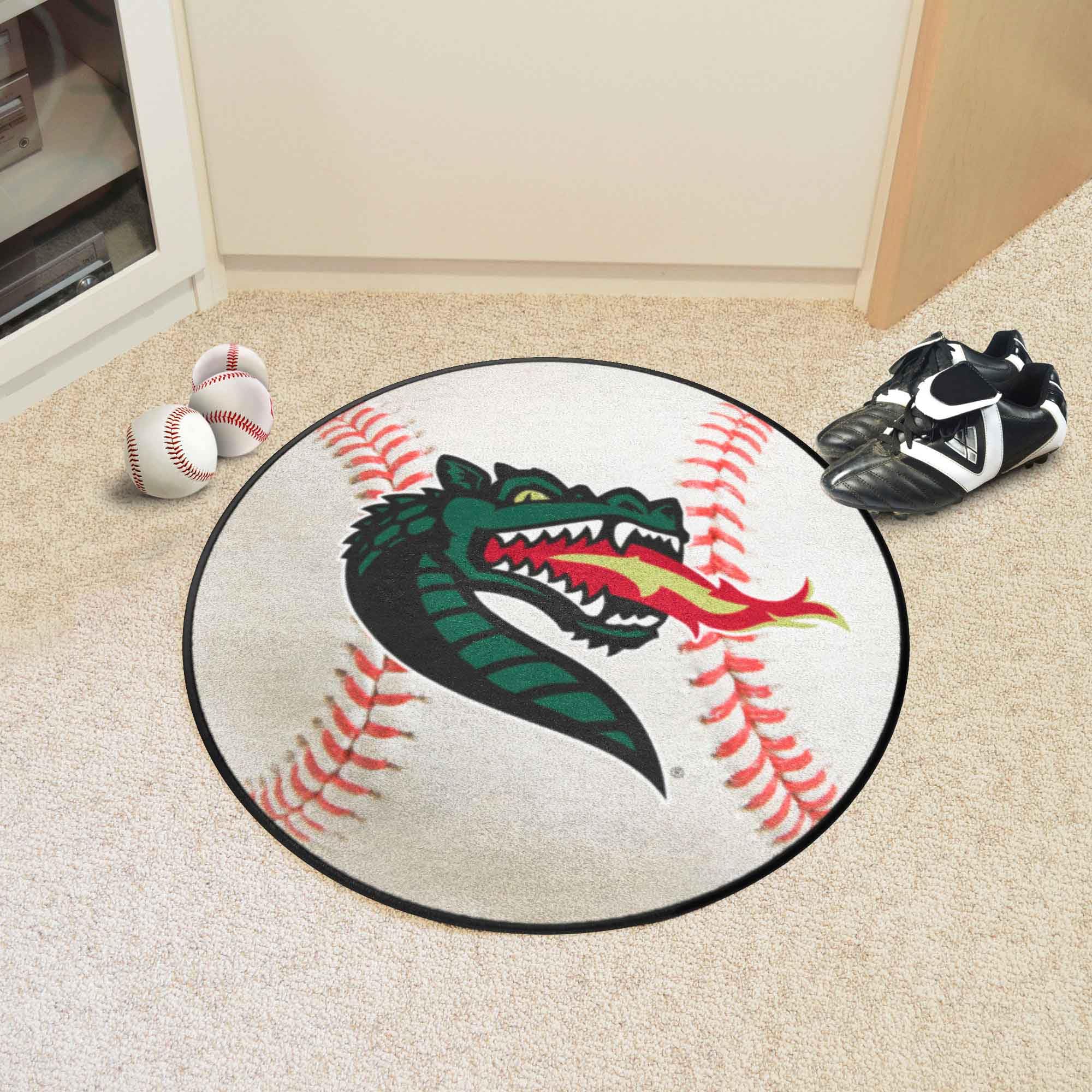 FANMATS 2800 UAB Blazers Baseball Shaped Area Rug - 27 Inch Diameter College Team Logo Floor Mat - Perfect for Dorm Room, Game Room & Sports Fan Decor