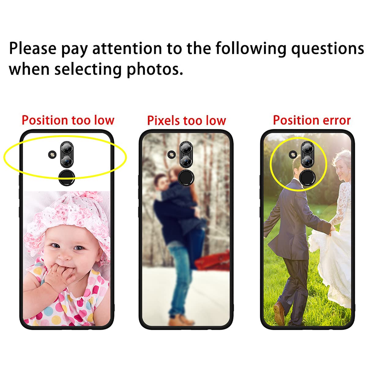 Styletify Customized Photo Case for Huawei Mate 20 X - Personalized Picture Shockproof Silicone Phone Cover, Soft Candy Design Protective Case (Black) - Perfect Christmas Birthday Thanksgiving Gift for Family & Friends - Ideal for Travel, Work & Everyday Use