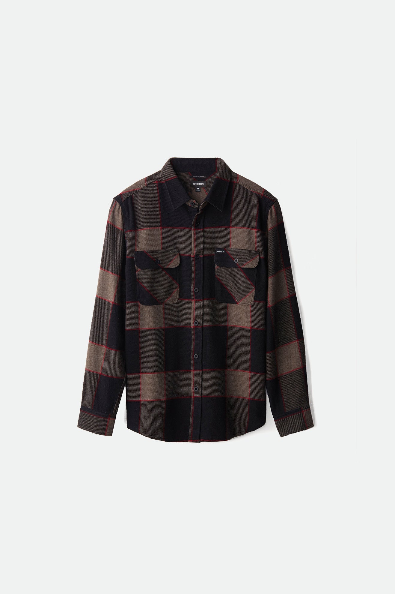 Bowery Long Sleeve Flannel Shirt - Heather Grey & Charcoal Plaid - Cozy Casual Wear for Fall & Winter Outdoors