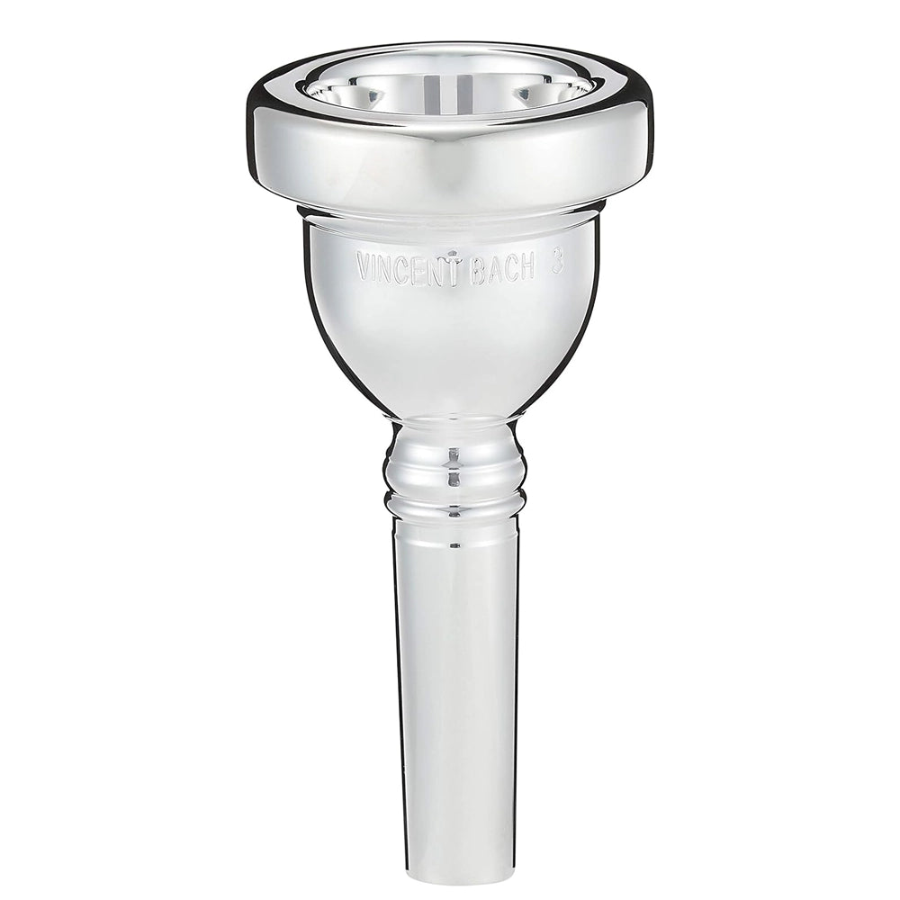 Bach Small Shank Trombone Mouthpiece 3 Cup - Professional Brass Instrument Accessory for Jazz, Orchestra & Marching Band Performances