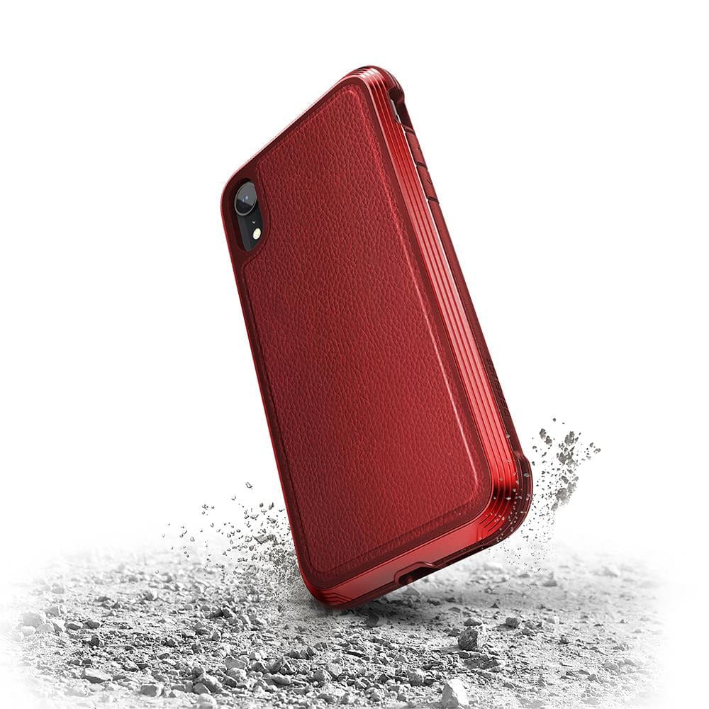 Premium Leather Phone Case for Apple iPhone XR - X Doria Defense Lux PRO Slim Protective Cover with Shock Absorption | Perfect for Work, Travel & Everyday Use