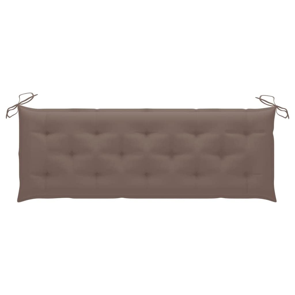 Premium Indoor/Outdoor Bench Cushion - Water-Resistant Garden Furniture Seat Cushion for Patio, Deck & Terrace | Fits Wicker Recliners & Benches | Taupe Fabric (59.1x19.7x2.8 Inches) | Perfect for Lounging, Sunbathing & Outdoor Relaxation