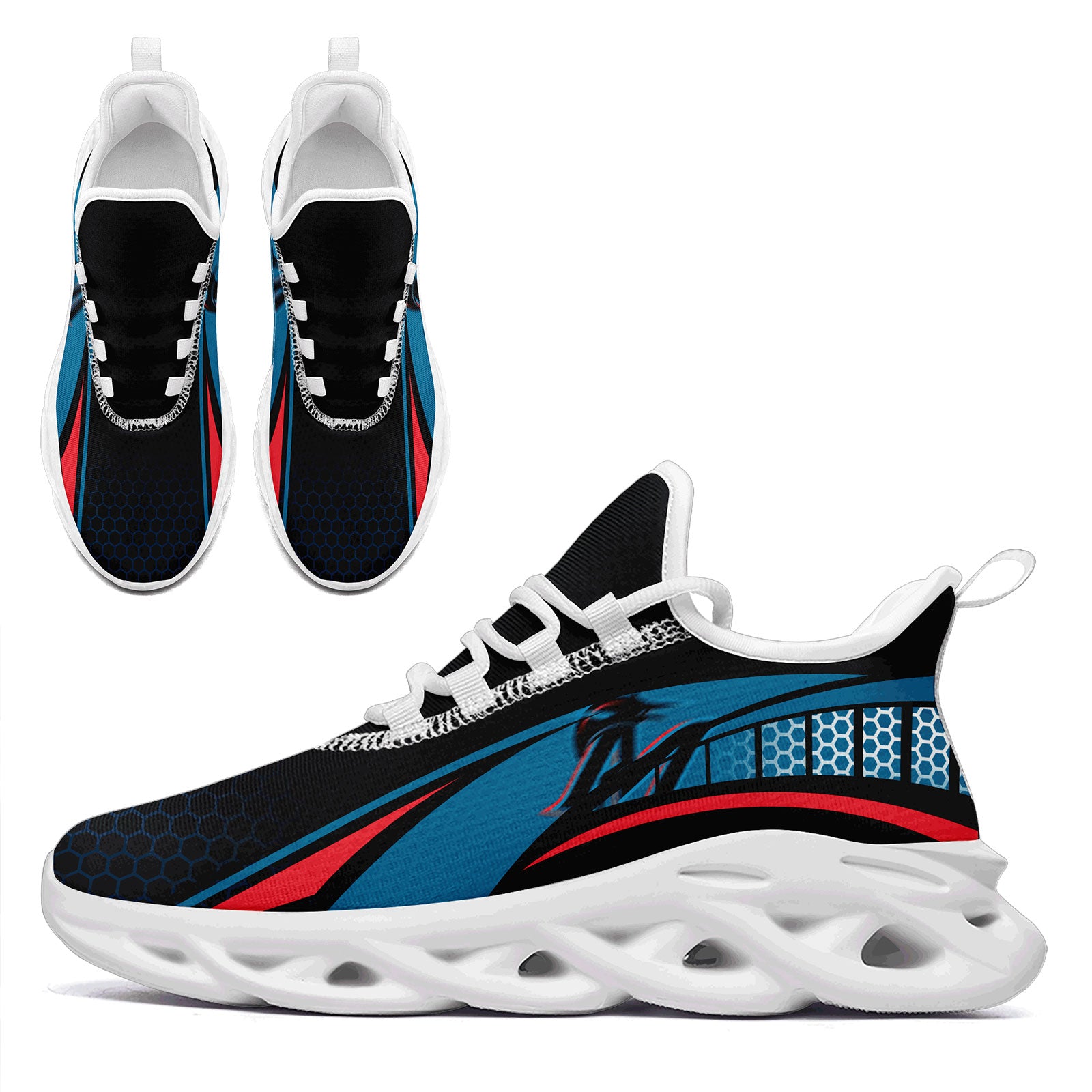 Custom Maxsoul Personalized Sneakers for Men & Women - Lightweight Comfortable Walking Shoes FN003 E025022 (Size 16) - Perfect for Running, Gym Workouts & Casual Wear