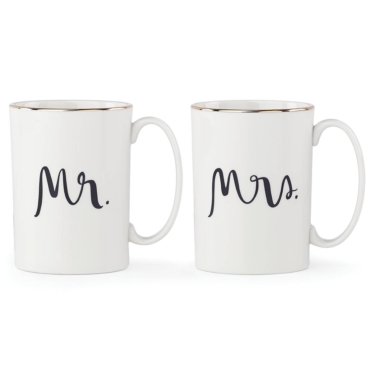Mr & Mrs Coffee Mug Set - 2-Piece Bridal Party Gift for Wedding Couples - Perfect for Anniversaries, Newlyweds & Romantic Breakfasts