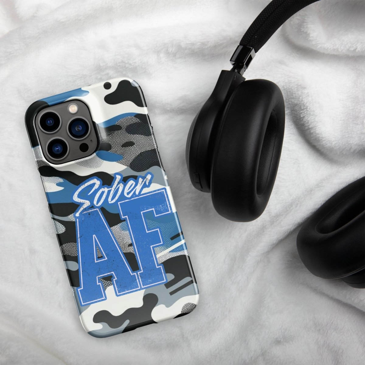 Camo Print Clear iPhone Snap Case - Slim Protective Cover for iPhone [Model] - Perfect for Outdoor, Travel & Everyday Use