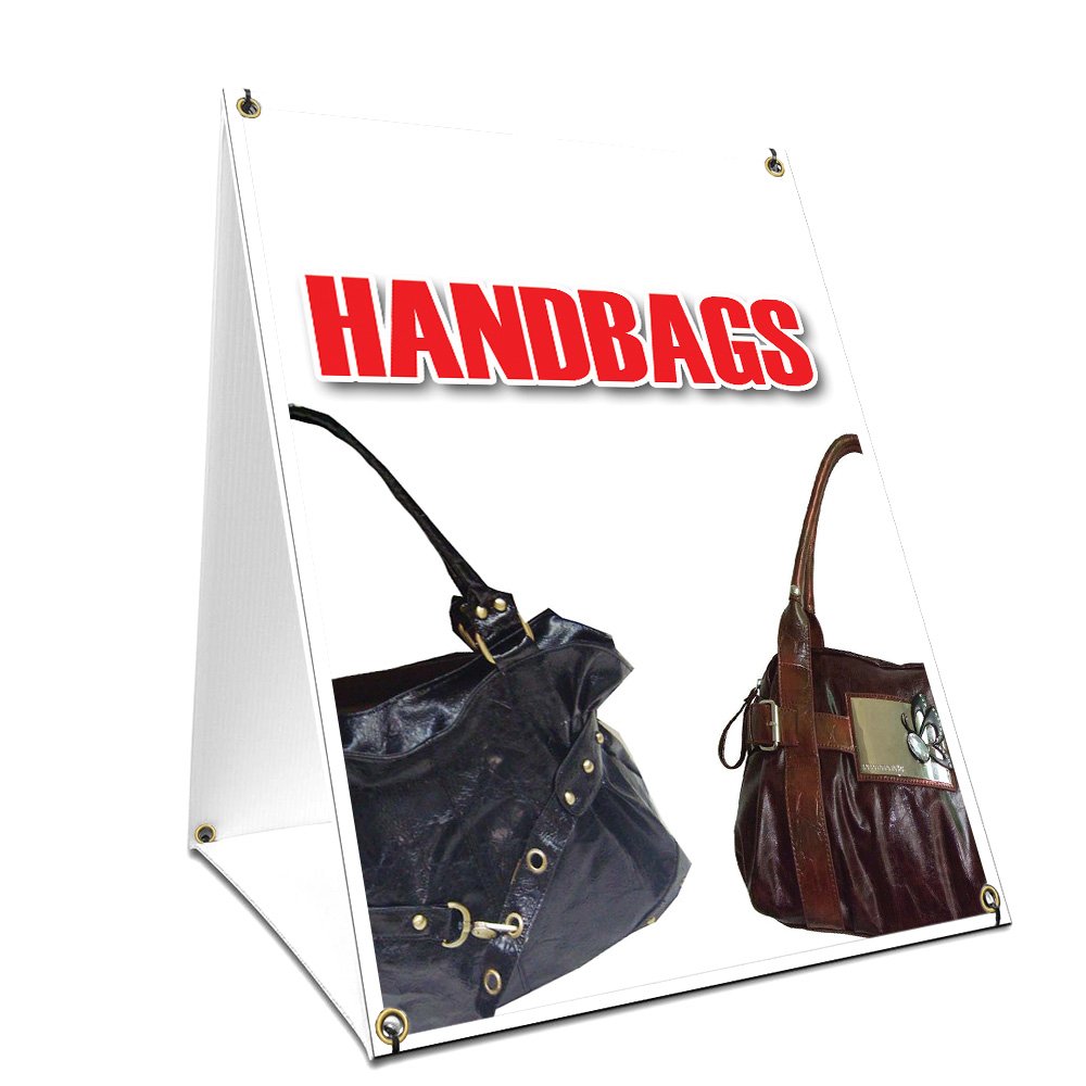 A-Frame Sidewalk Handbags Sign - Double-Sided Printed 24