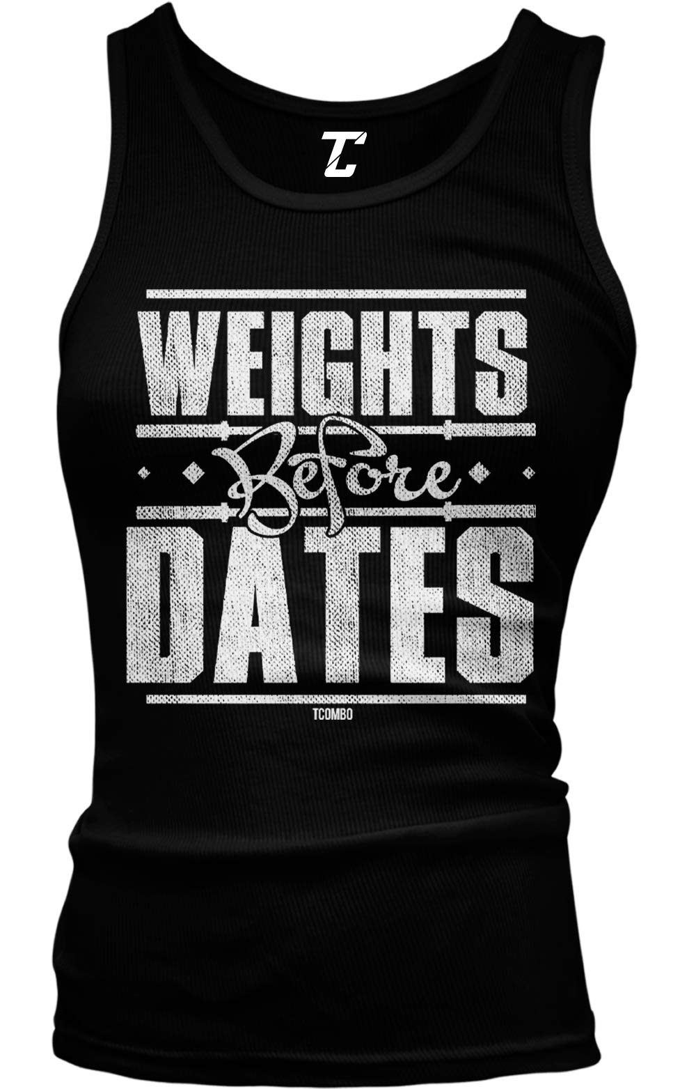 Weights Before Dates - Gym Workout Fitness Juniors Tank Top for Women | Comfortable & Stylish Workout Shirt | Perfect for Gym, Running & Yoga