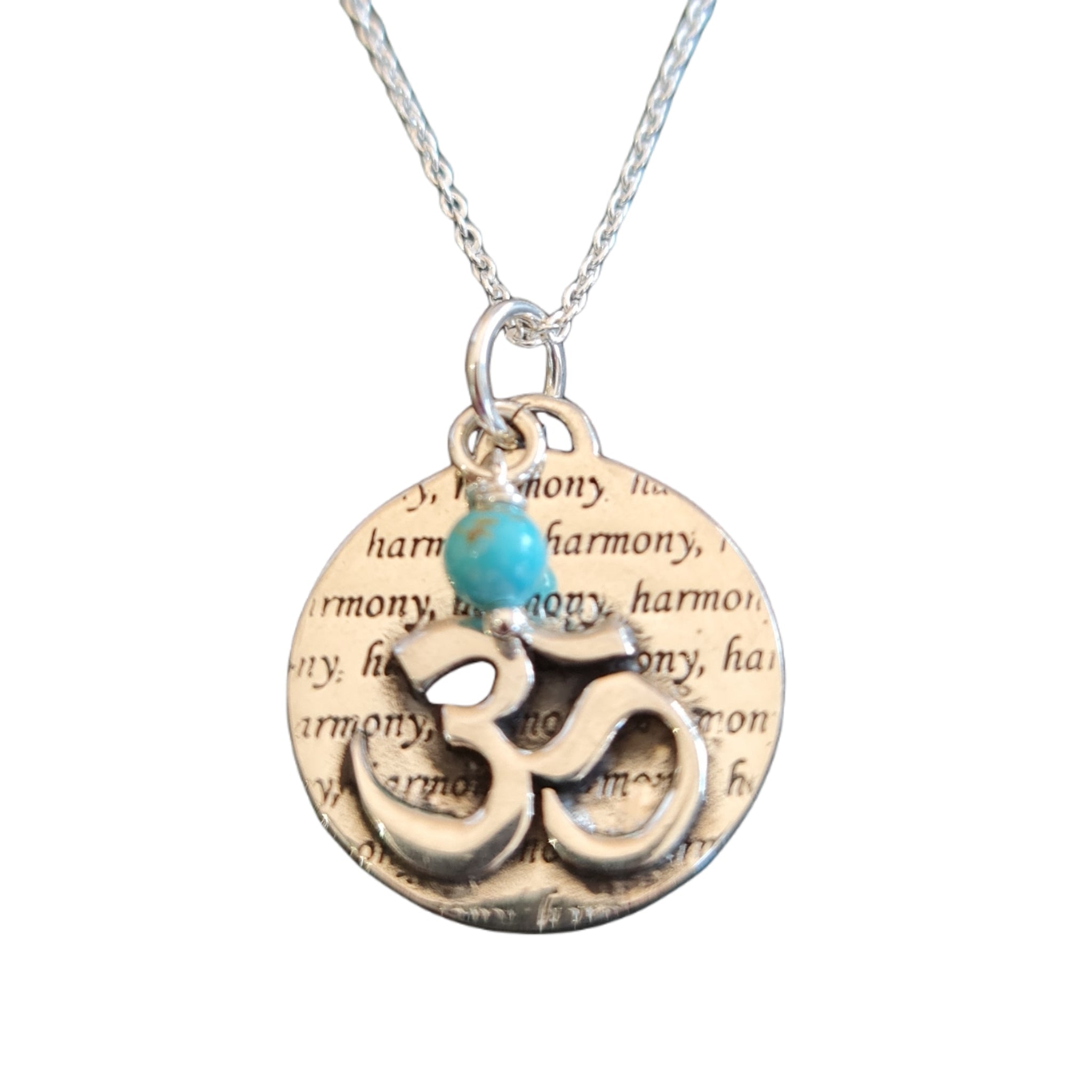 Ohm Harmony Spiritual Sentiment Necklace - Yoga Meditation Jewelry for Women, Chakra Pendant for Healing & Positive Energy, Perfect for Mindful Gifts & Spiritual Practices
