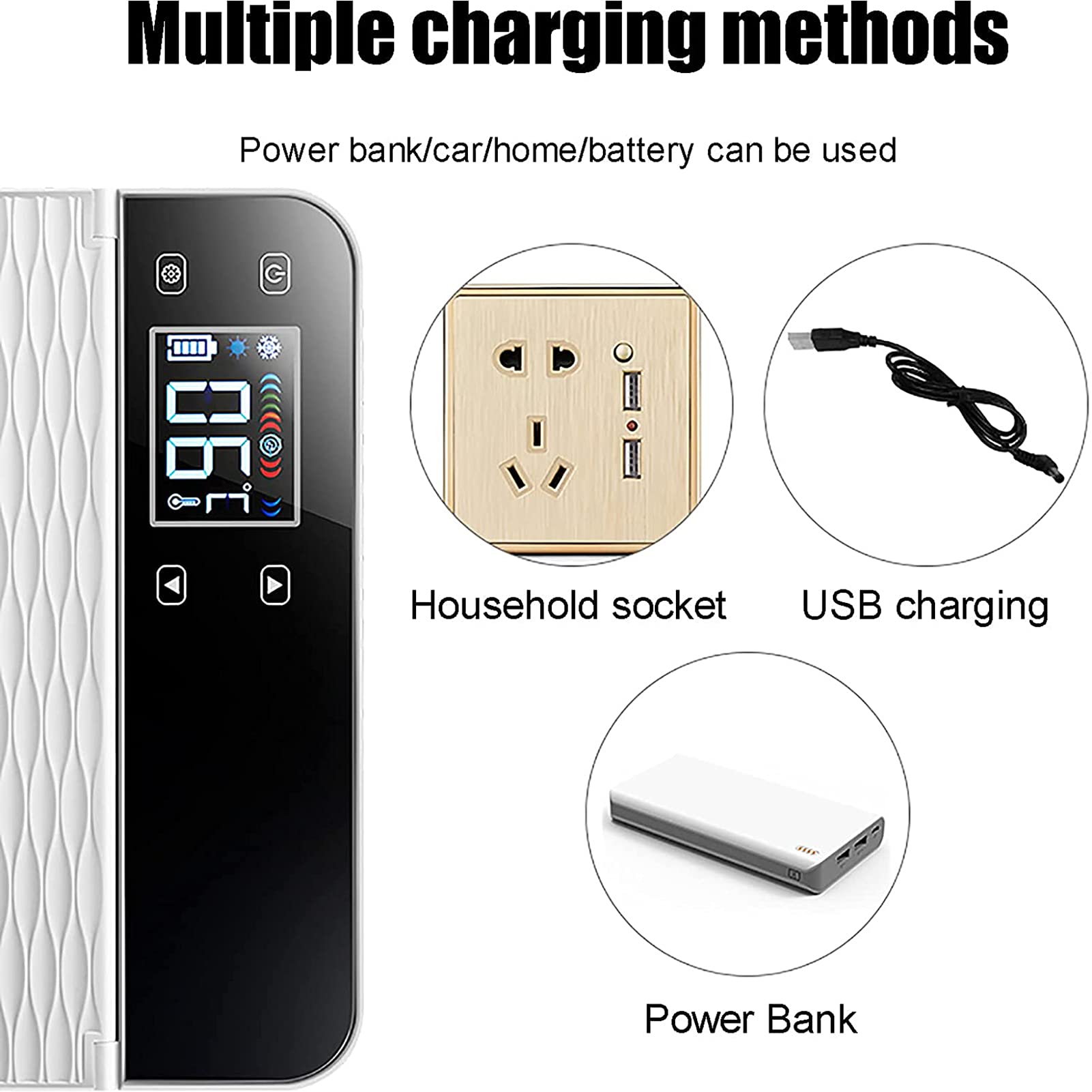 Portable Insulin Cooler Travel Case - Mini Medicine Refrigerator Box for Car & Home Use (0-18℃) with USB Charging | Keeps Drugs Cool for 6-8 Hours | Perfect for Travel, Camping & Daily Medication Storage