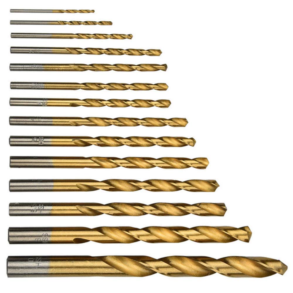 99pcs HSS Titanium Coated Drill Bit Set - High Speed Steel Twist Drill Bits for Wood, Metal, Plastic (1.5mm-10mm) | Perfect for DIY Projects, Home Repair & Professional Metalworking