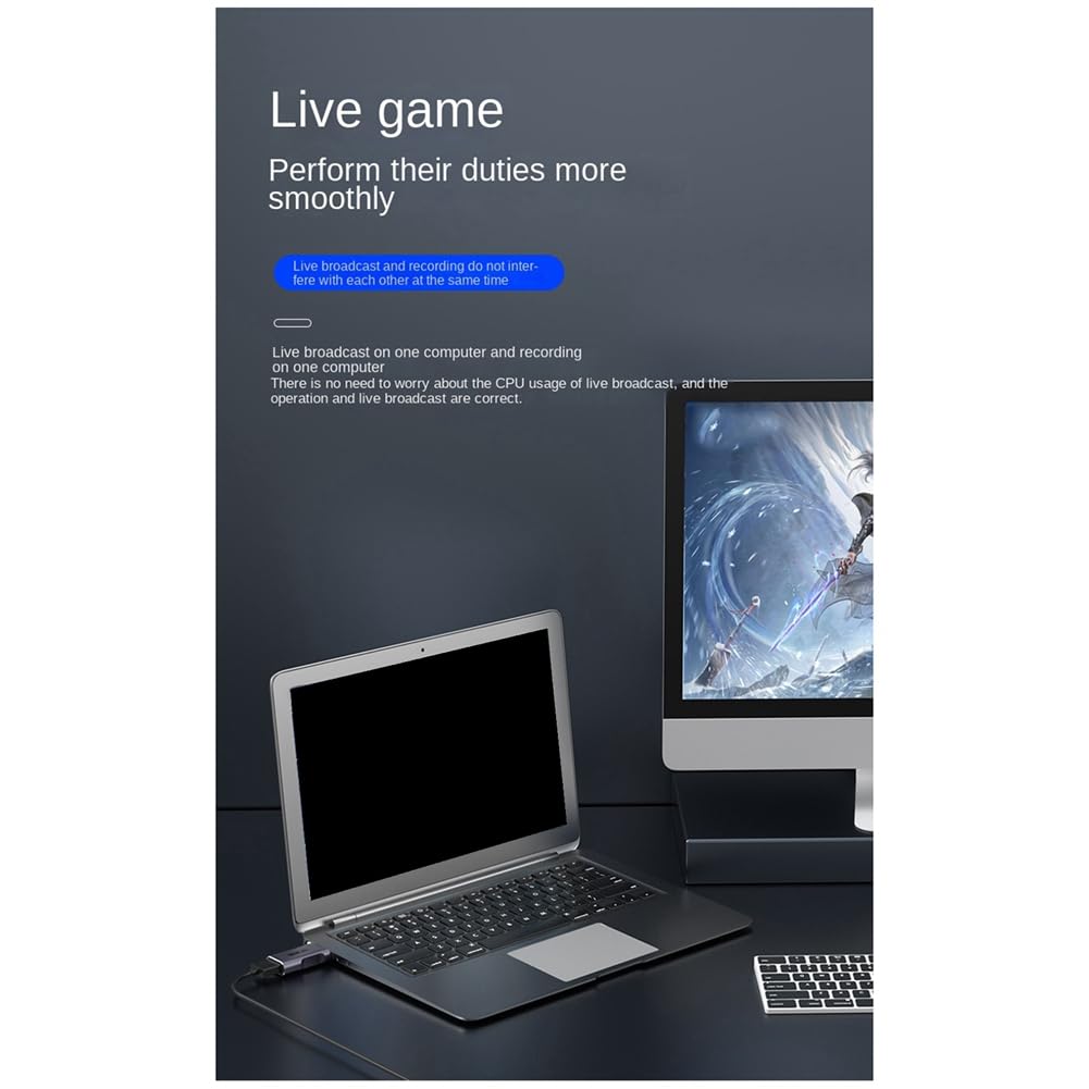 MSCHENZW USB 3.0高清视频采集卡 - 适用于游戏直播、电视盒子、摄像机录制、视频会议及教学演示