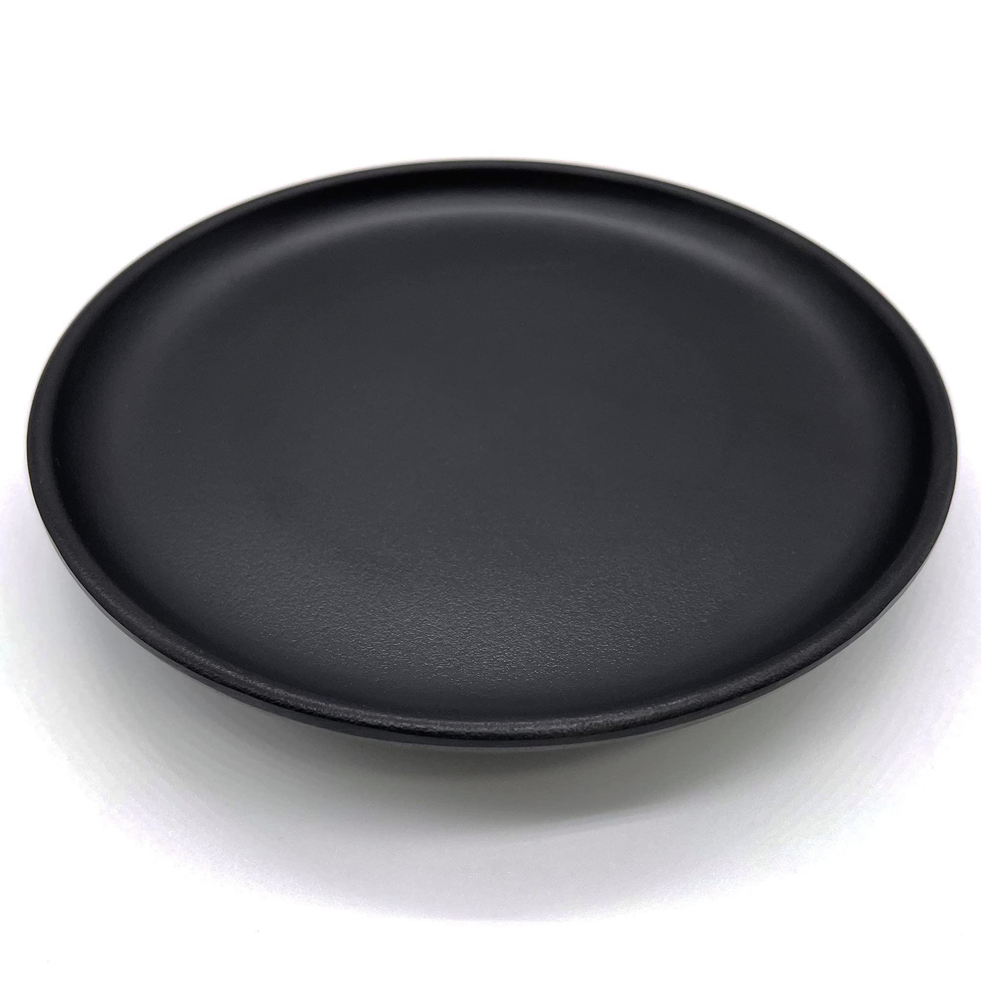 Elegant Jewelry Dish Organizer - Round Frosted Black Serving Tray for Necklace, Bracelet & Ring Storage | Perfect for Vanity, Wedding Party Decor & Gift for Women & Girls
