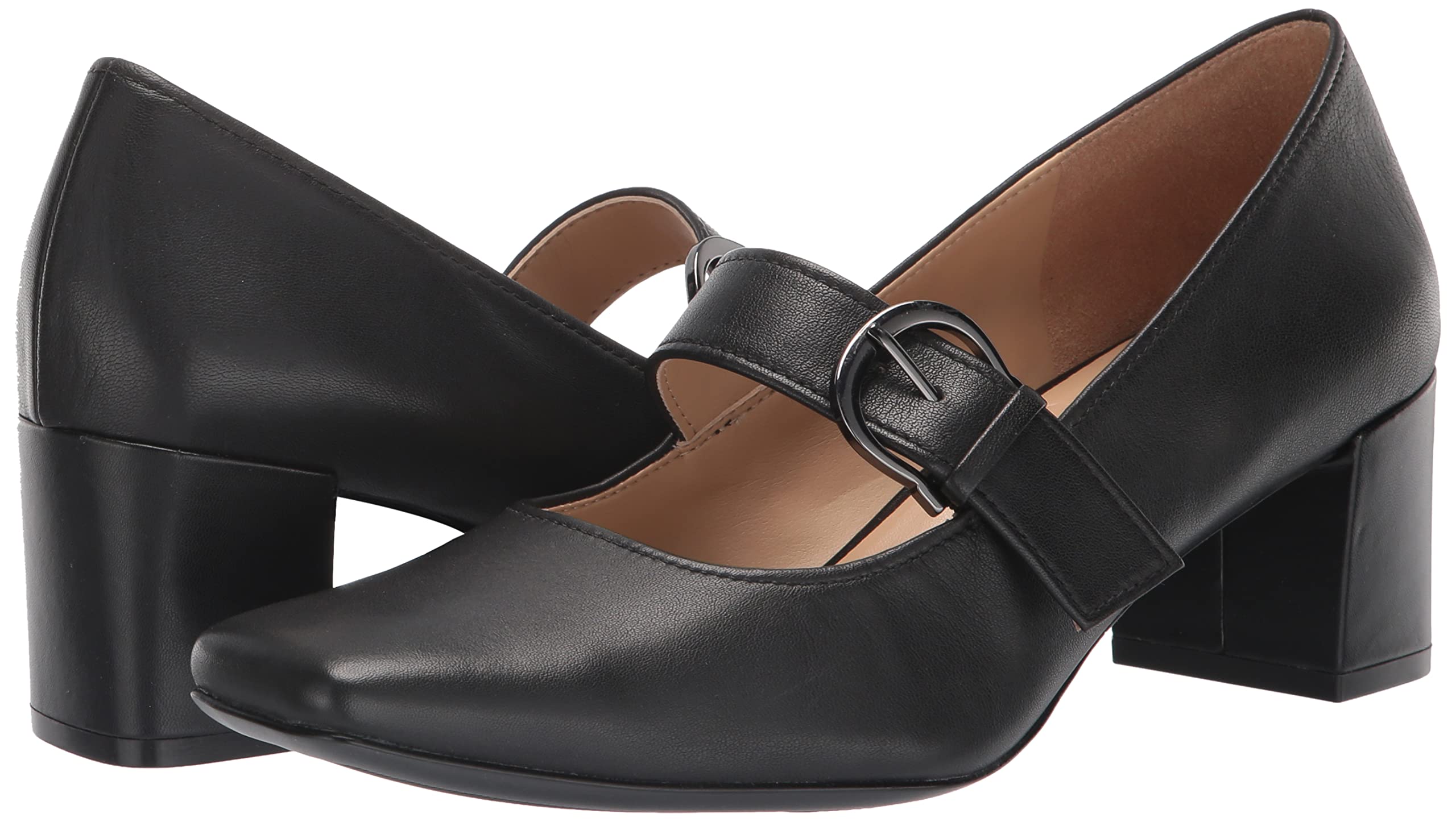 Naturalizer Women's Karissa Mary Jane Pump - Comfortable Low Heel Dress Shoes for Work, Wedding & Formal Occasions