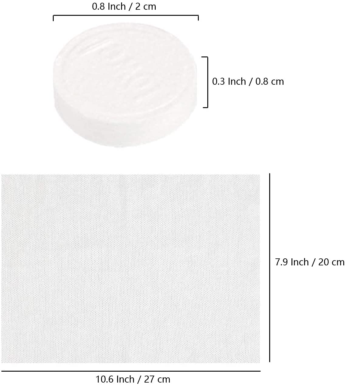 50 Pack Mini Compressed Towels - Portable Disposable Cotton Coin Tissues for Travel, Camping, Hiking, Sports, Beauty Salon & Home Use | Lemon Scented | Compact & Hygienic for Outdoor Adventures, Gym, Makeup Removal & Emergency Cleaning