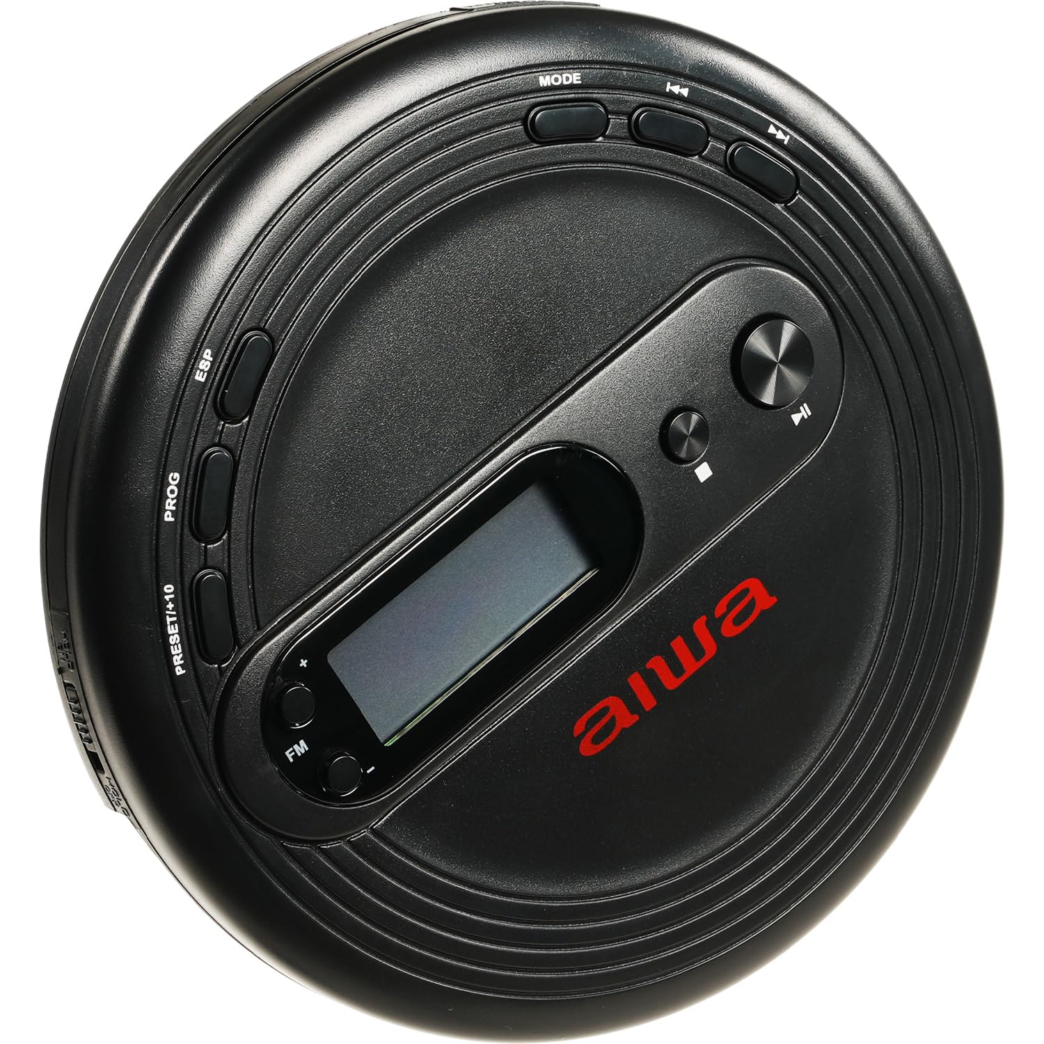 Portable CD & MP3 Player with FM Radio - 10 Presets, Anti-Skip Protection, Includes Earbuds & Batteries | Perfect for Commuting, Travel & Home Listening