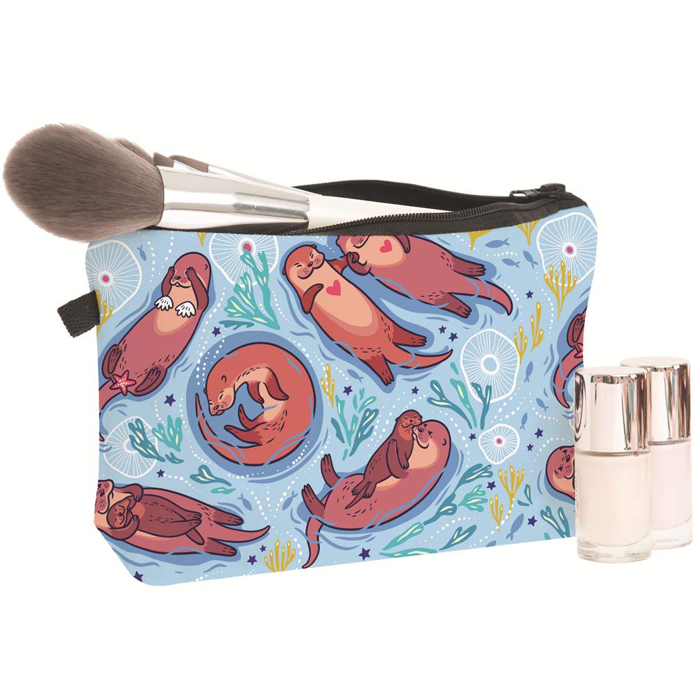 Waterproof Cosmetic Pouch for Women - Large Capacity Makeup Bag, Travel Toiletry Organizer, Portable Washing Bag - Perfect for Travel, Gym & Daily Use (Otter 2350)