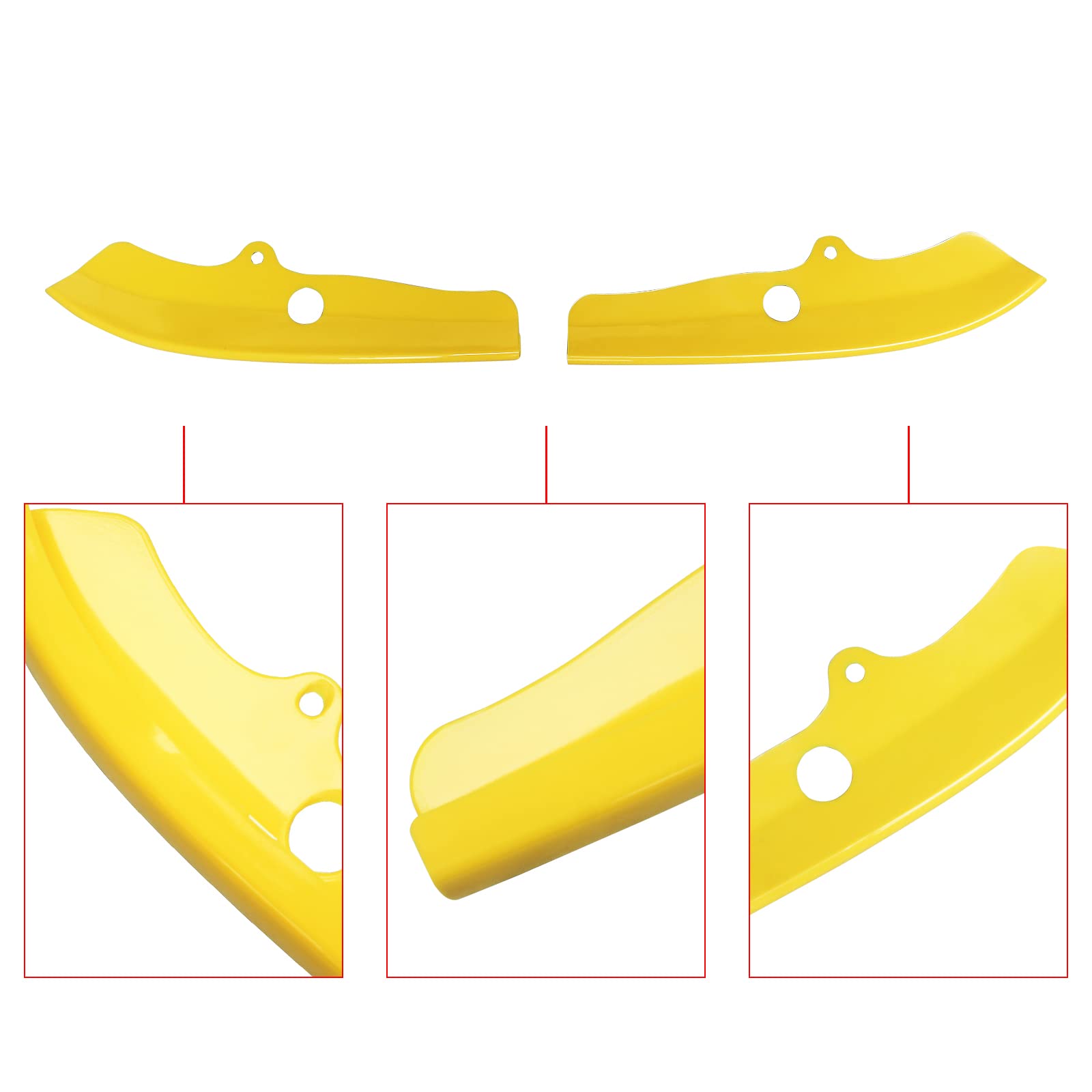 **Aggressive Yellow ABS Front Bumper Lip Protector & Splitter for 2015-2020 Dodge Challenger RT – Durable Protection & Stylish Upgrade for Street Racing & Car Shows**
